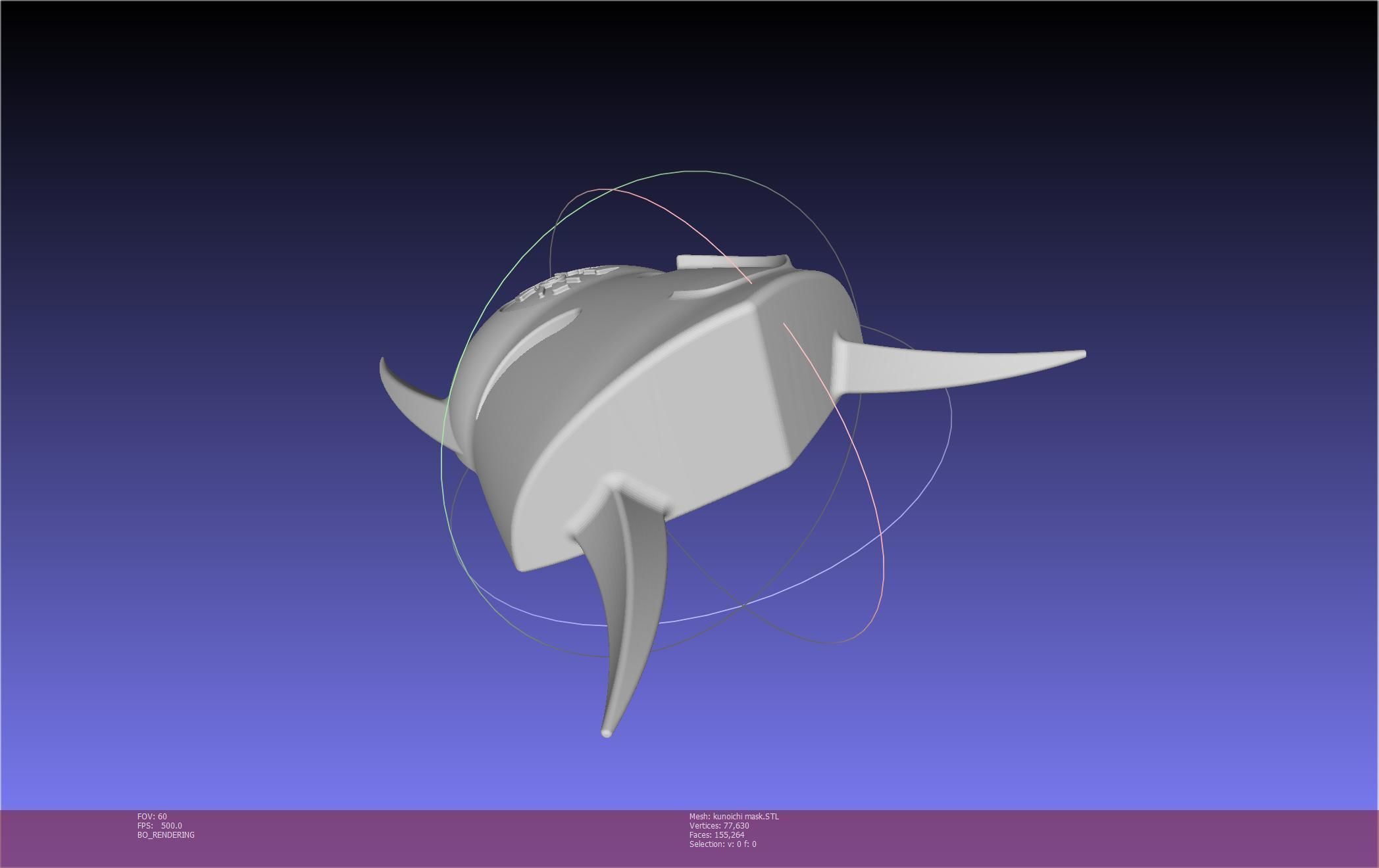 Cypher Team Kunoichi Mask Printable Model 3D print model_113