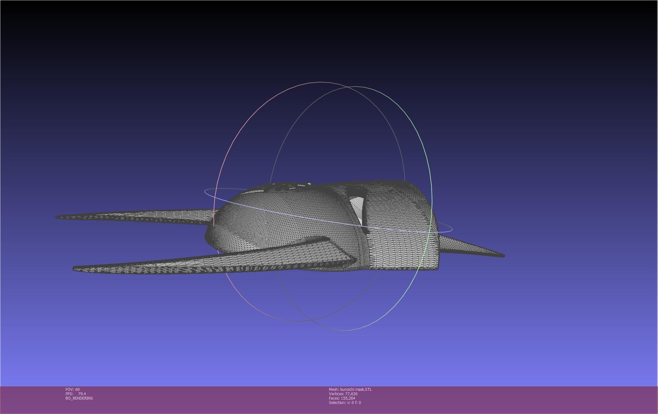 Cypher Team Kunoichi Mask Printable Model 3D print model_35