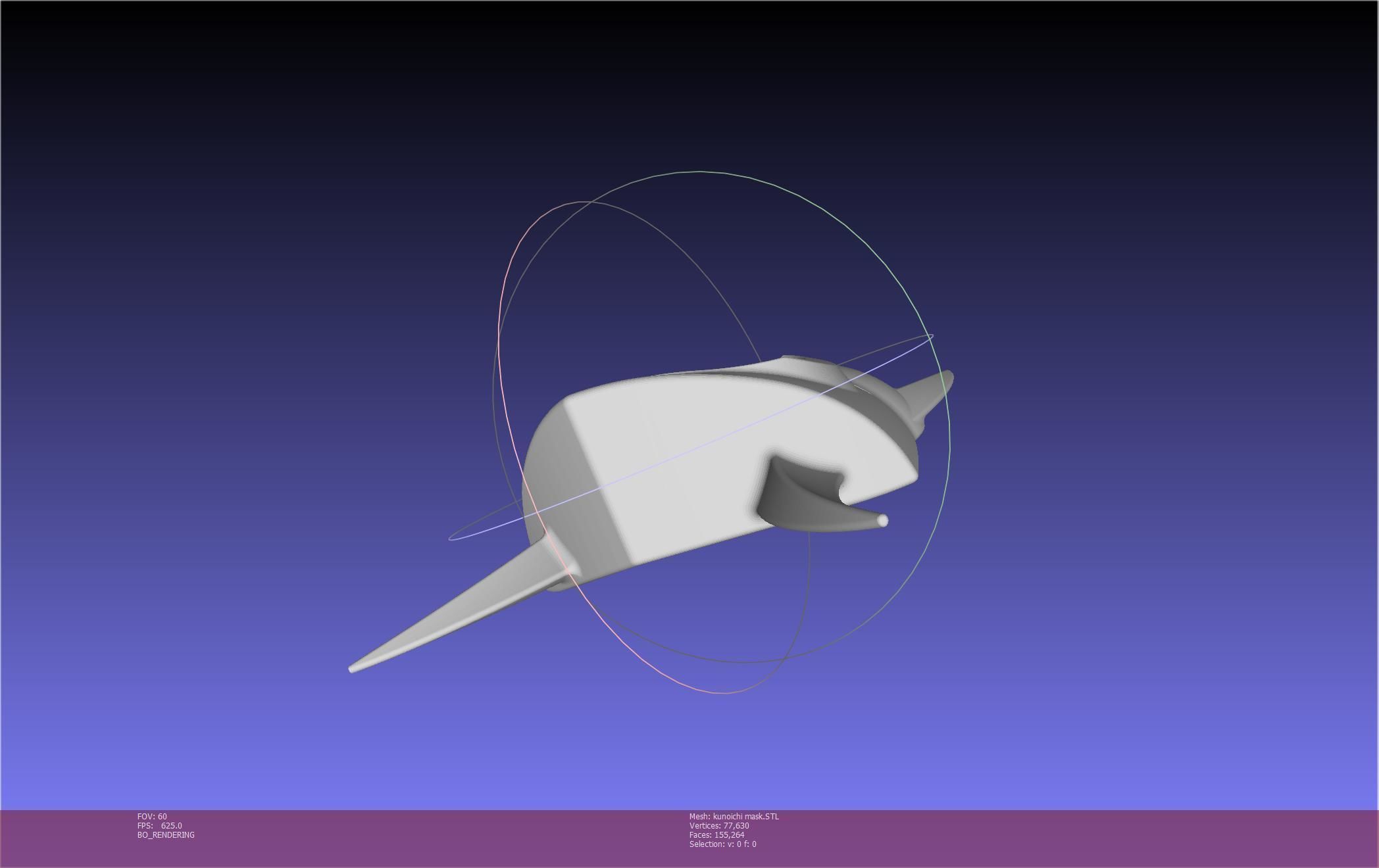 Cypher Team Kunoichi Mask Printable Model 3D print model_76