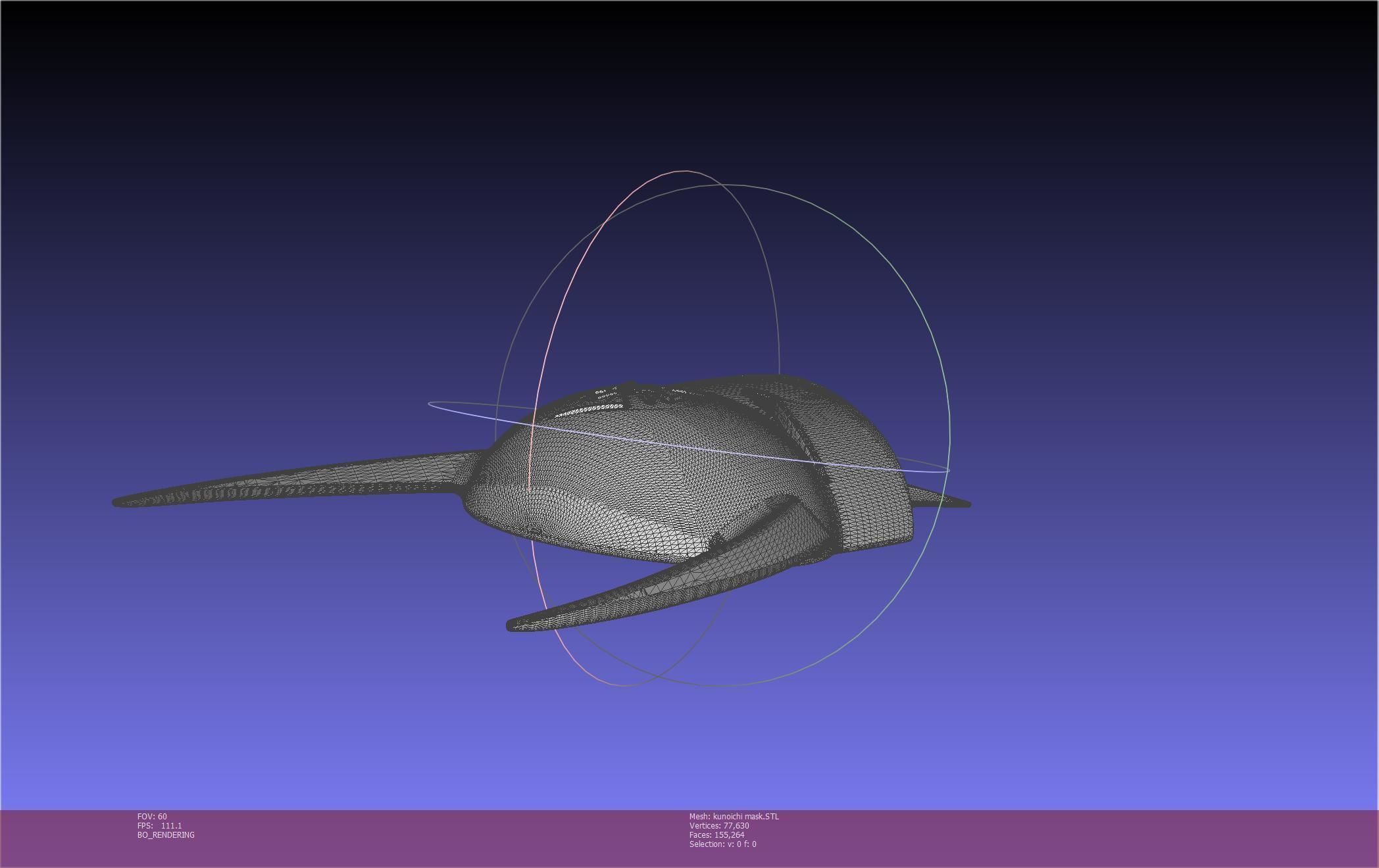 Cypher Team Kunoichi Mask Printable Model 3D print model_39