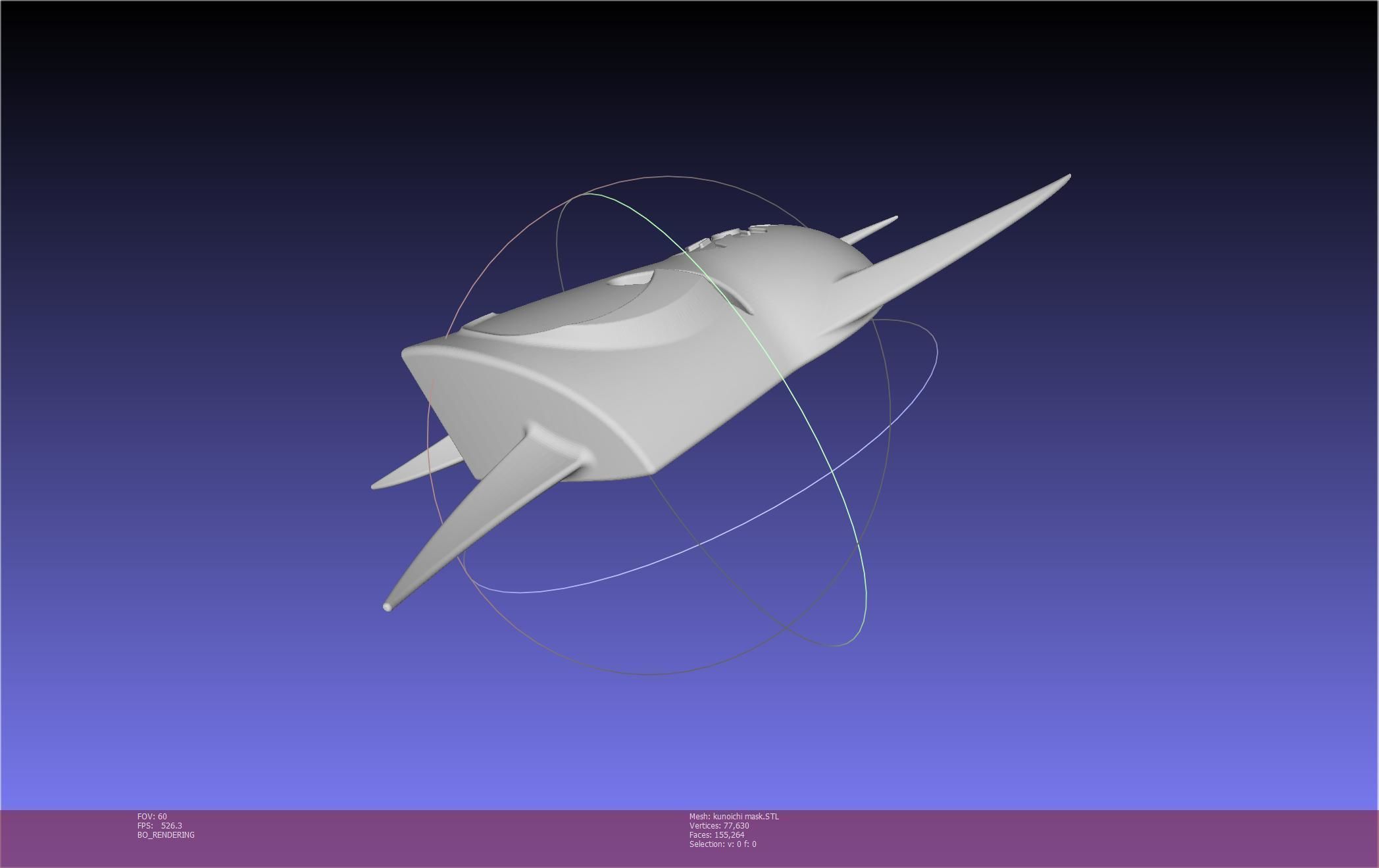 Cypher Team Kunoichi Mask Printable Model 3D print model_117