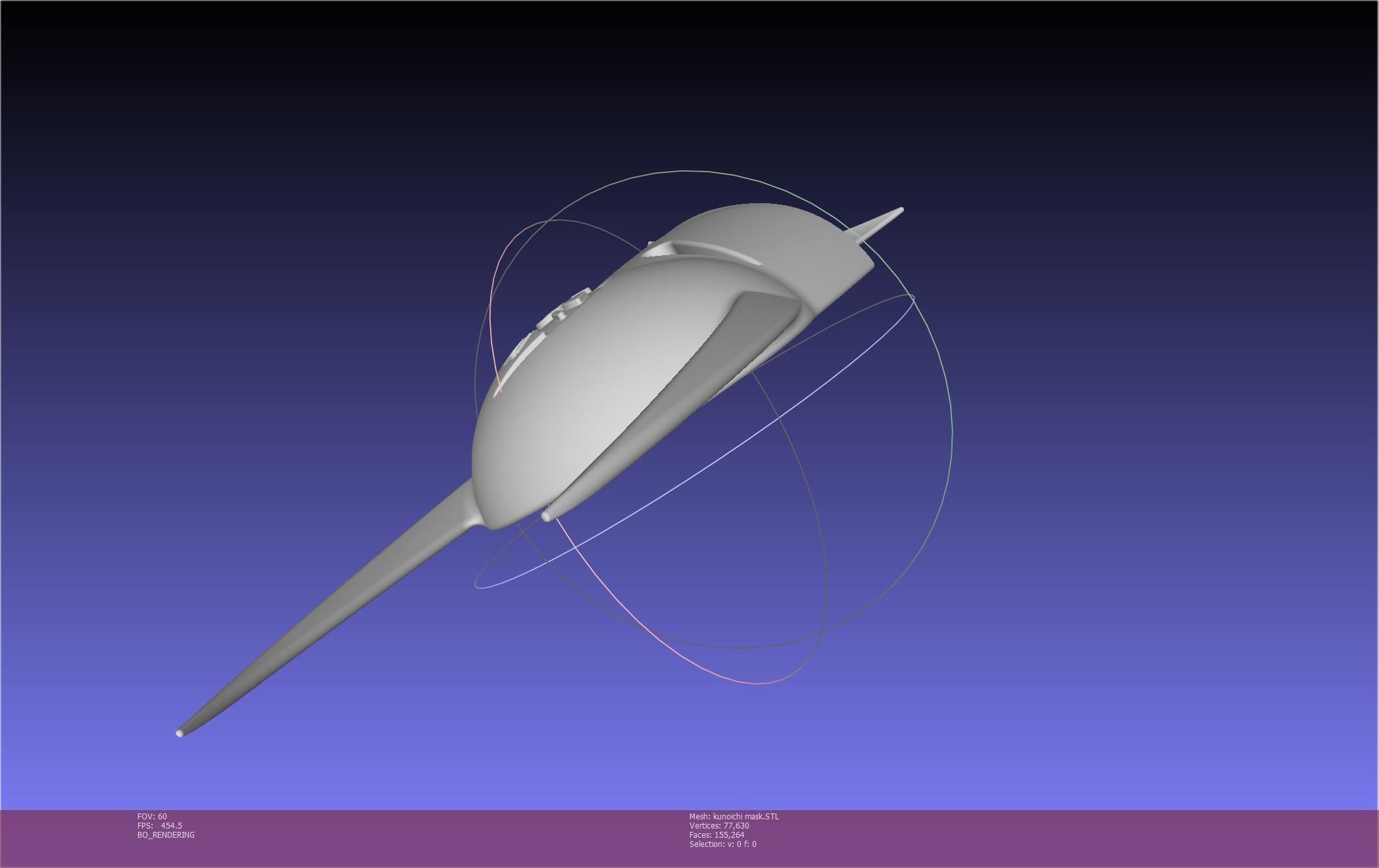 Cypher Team Kunoichi Mask Printable Model 3D print model_119