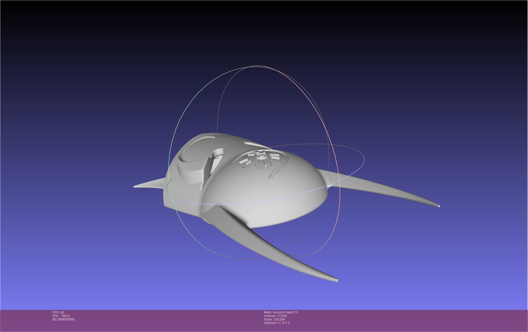 Cypher Team Kunoichi Mask Printable Model 3D print model_83