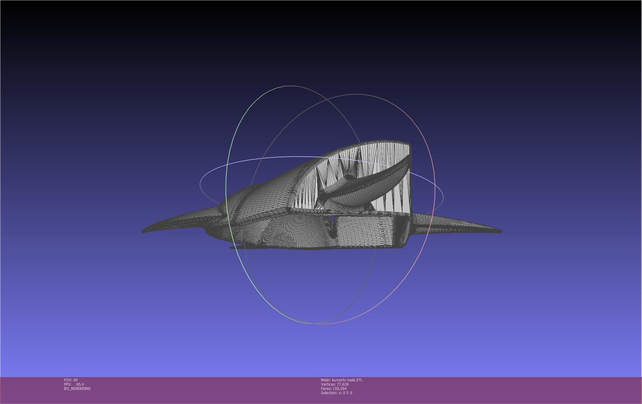 Cypher Team Kunoichi Mask Printable Model 3D print model_32