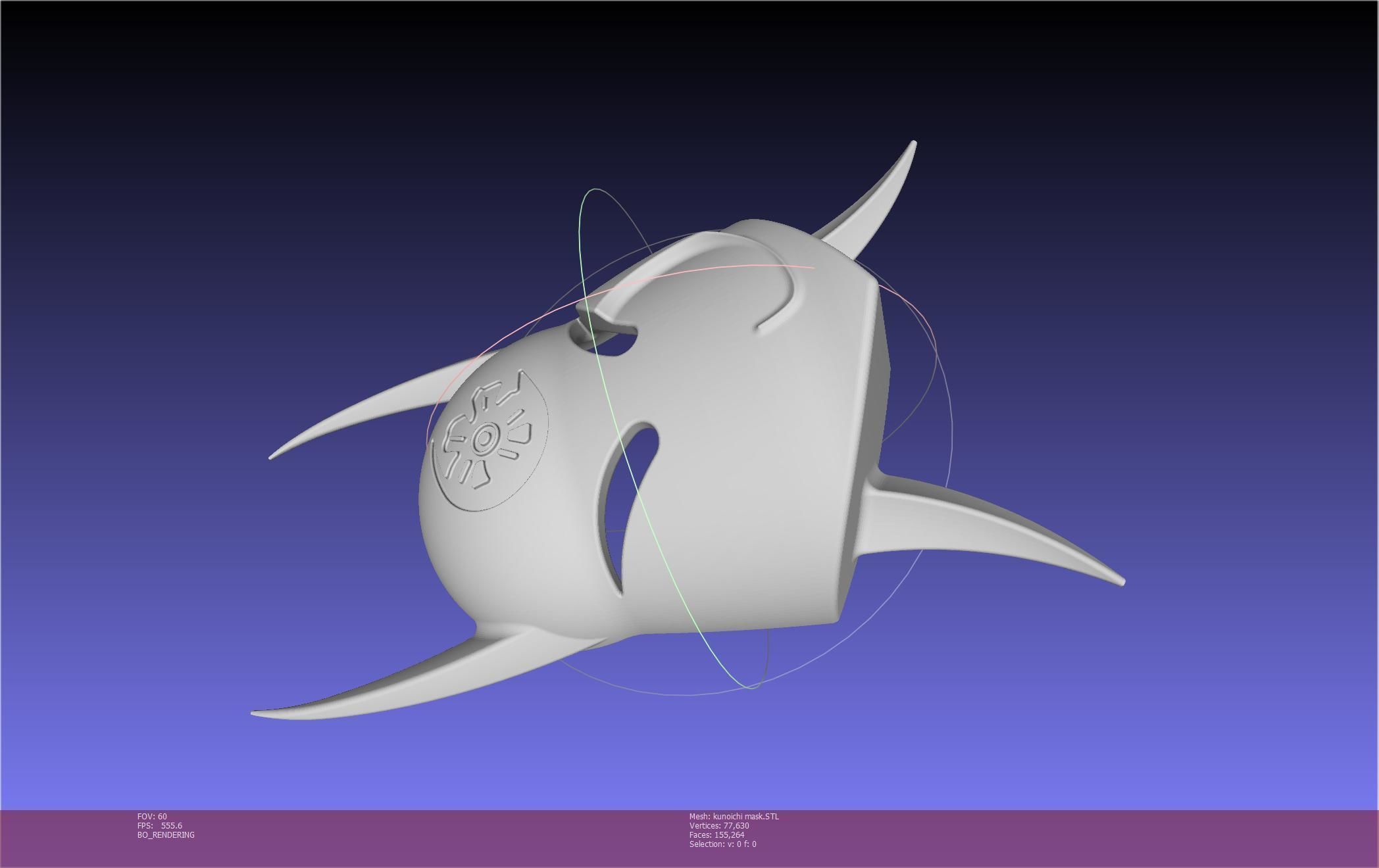 Cypher Team Kunoichi Mask Printable Model 3D print model_121