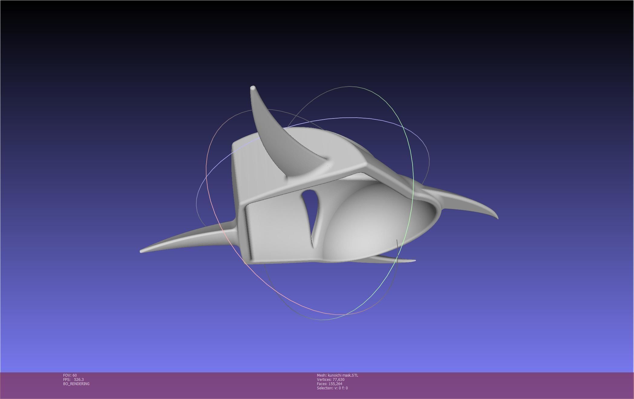Cypher Team Kunoichi Mask Printable Model 3D print model_80