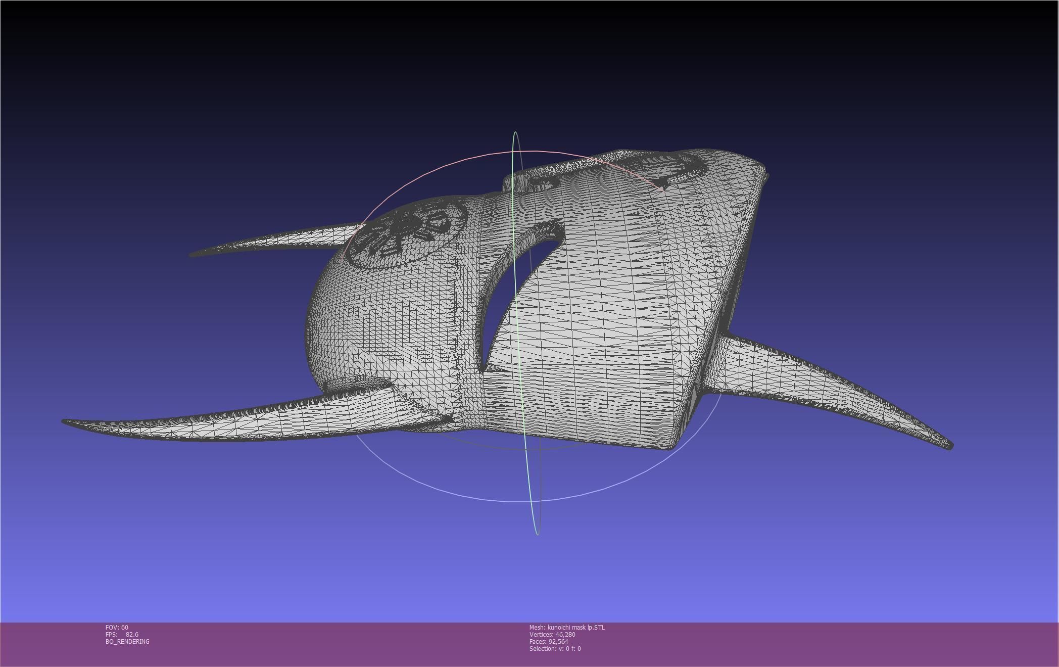 Cypher Team Kunoichi Mask Printable Model 3D print model_16