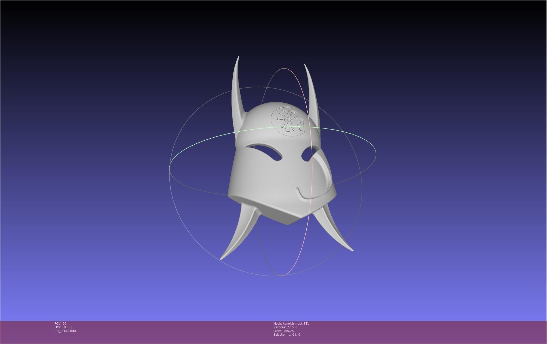 Cypher Team Kunoichi Mask Printable Model 3D print model_145