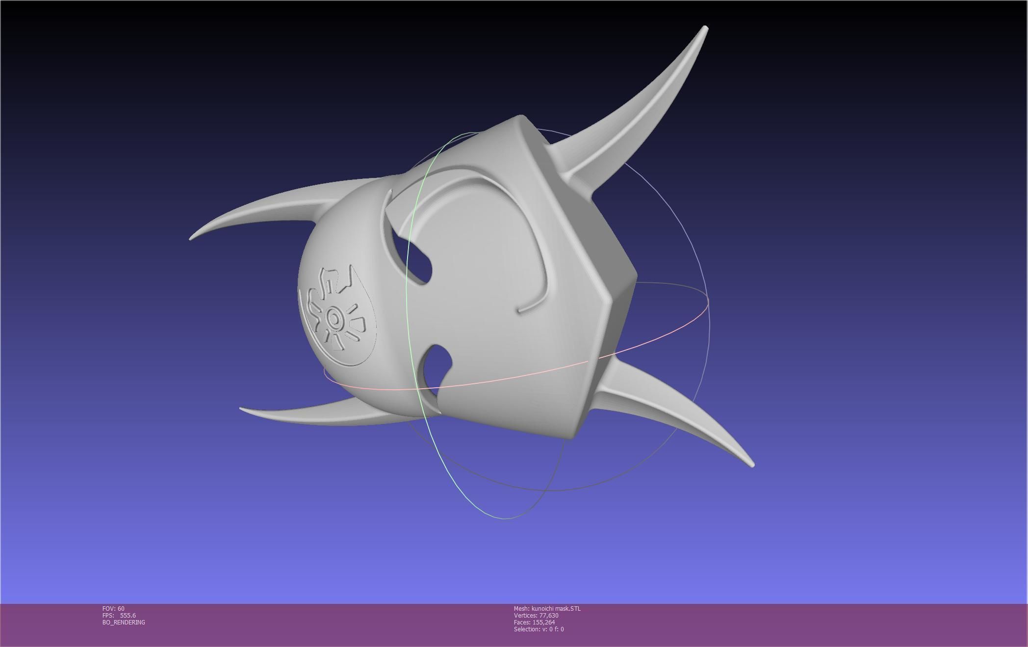 Cypher Team Kunoichi Mask Printable Model 3D print model_128