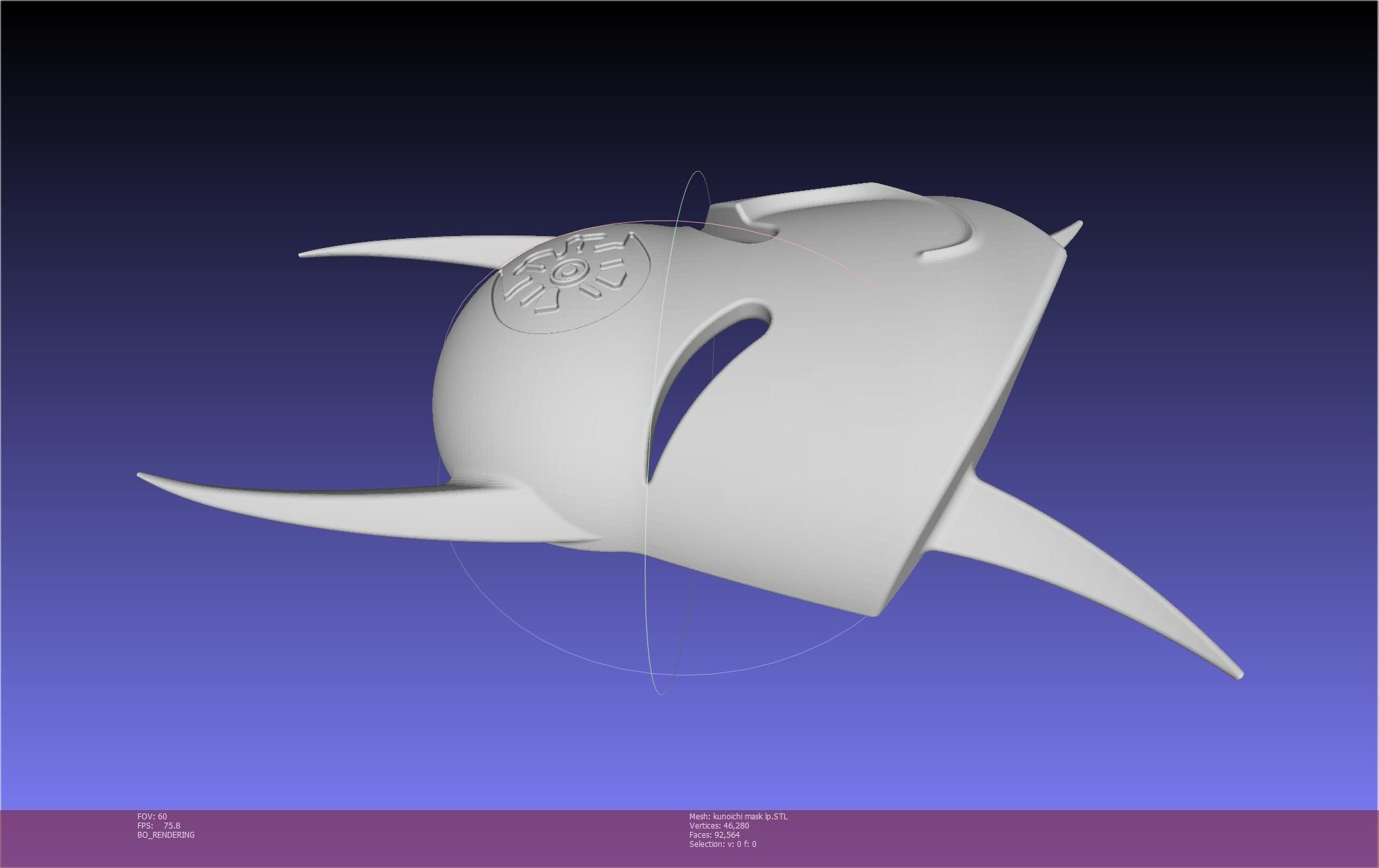 Cypher Team Kunoichi Mask Printable Model 3D print model_21