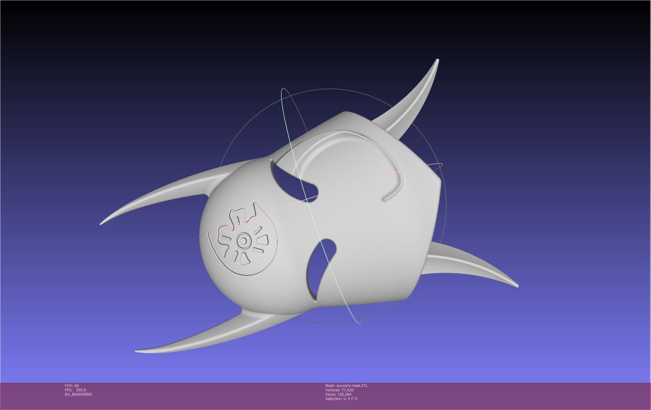 Cypher Team Kunoichi Mask Printable Model 3D print model_126
