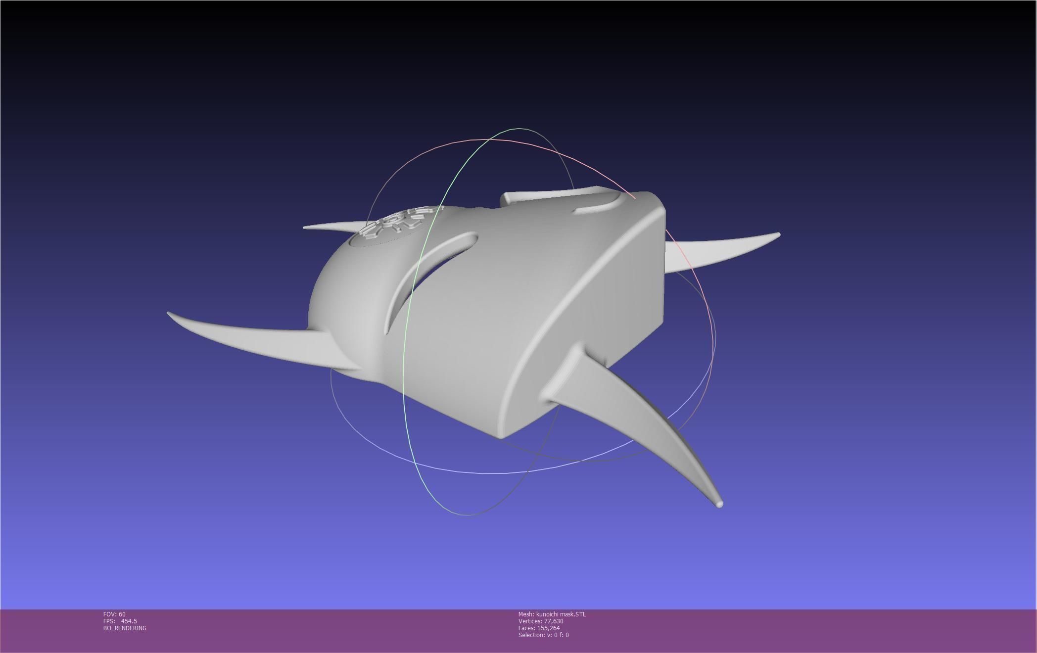 Cypher Team Kunoichi Mask Printable Model 3D print model_110