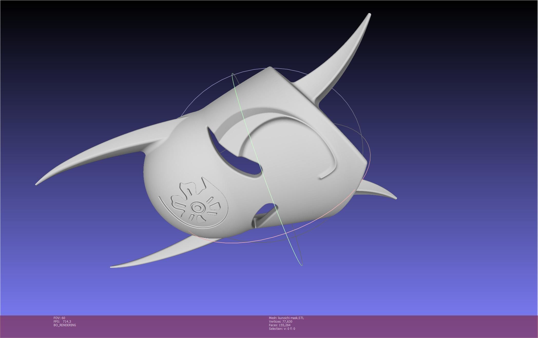 Cypher Team Kunoichi Mask Printable Model 3D print model_131