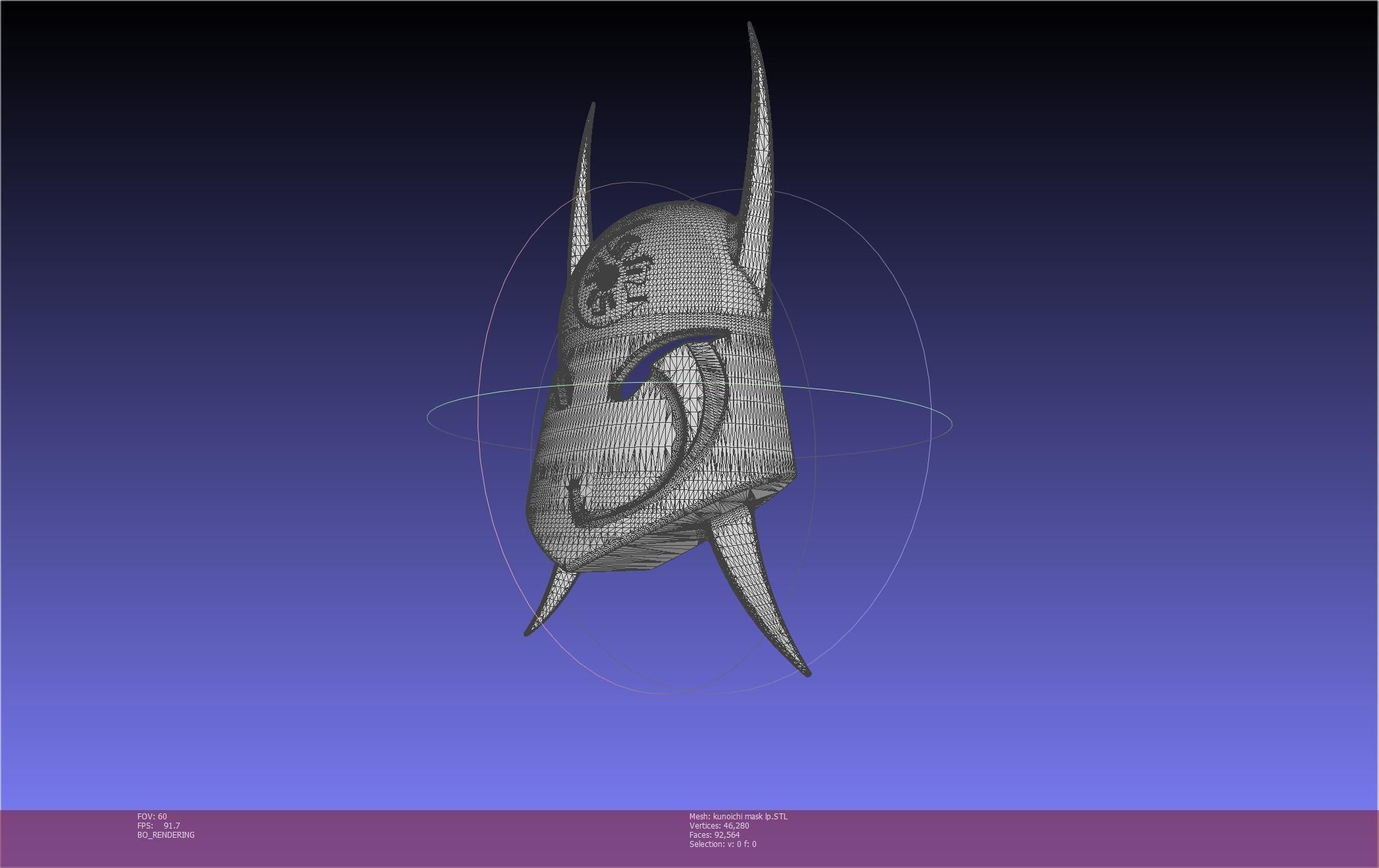 Cypher Team Kunoichi Mask Printable Model 3D print model_8