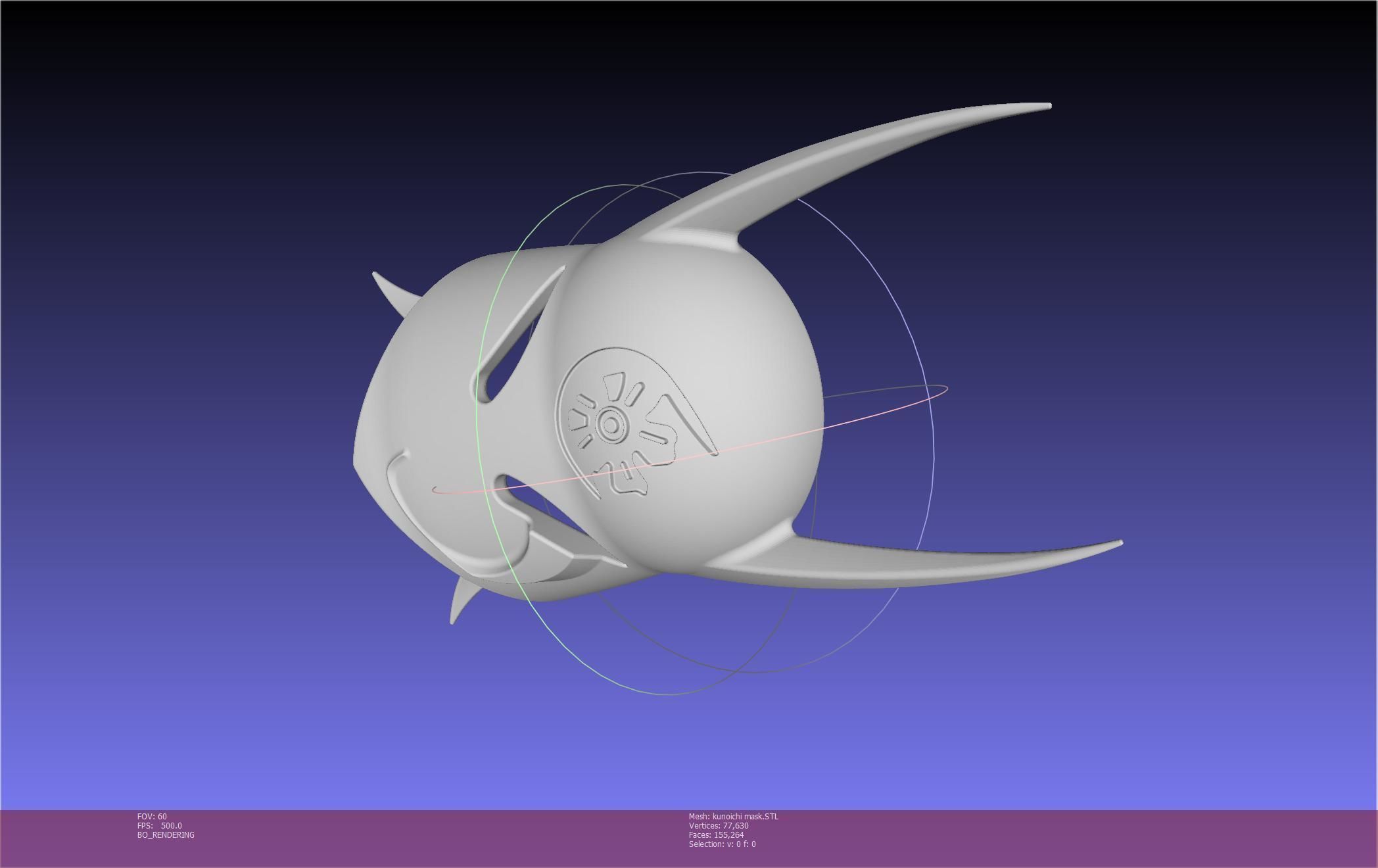 Cypher Team Kunoichi Mask Printable Model 3D print model_102