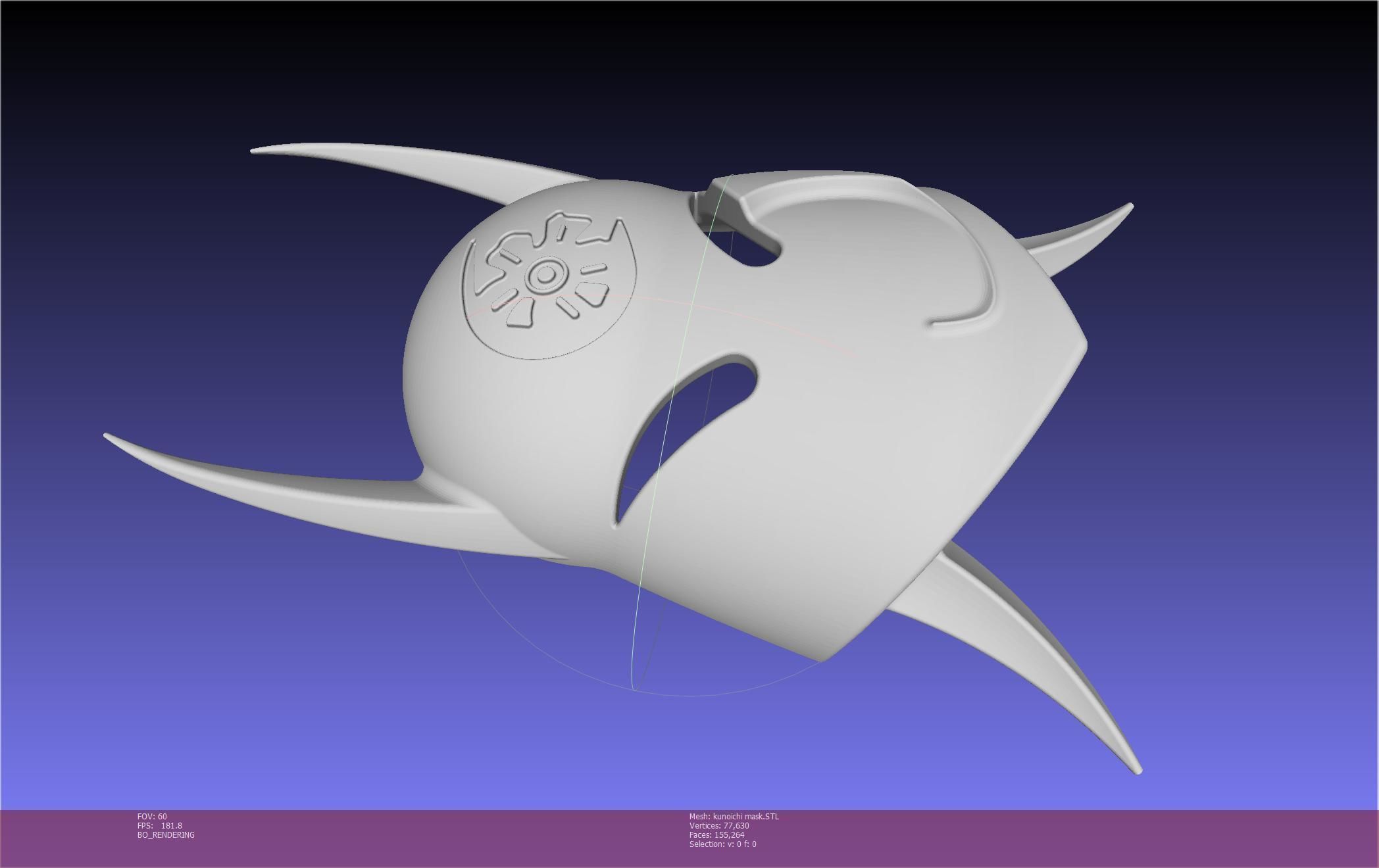 Cypher Team Kunoichi Mask Printable Model 3D print model_148