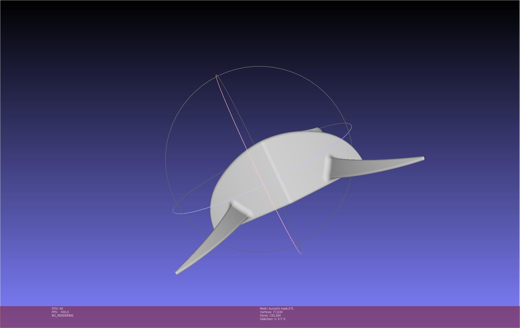 Cypher Team Kunoichi Mask Printable Model 3D print model_75