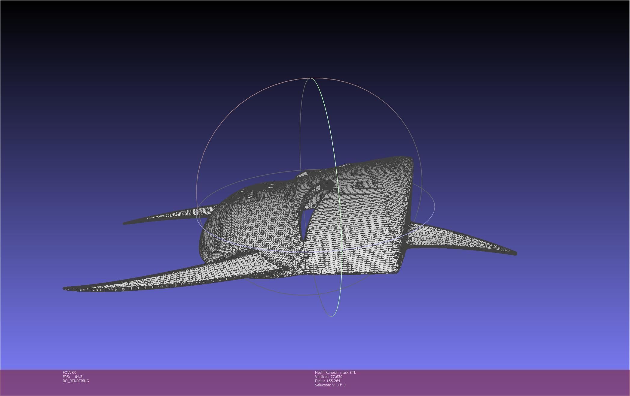 Cypher Team Kunoichi Mask Printable Model 3D print model_36