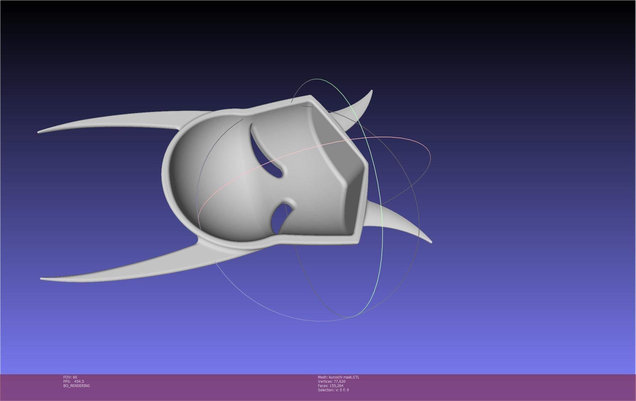 Cypher Team Kunoichi Mask Printable Model 3D print model_108