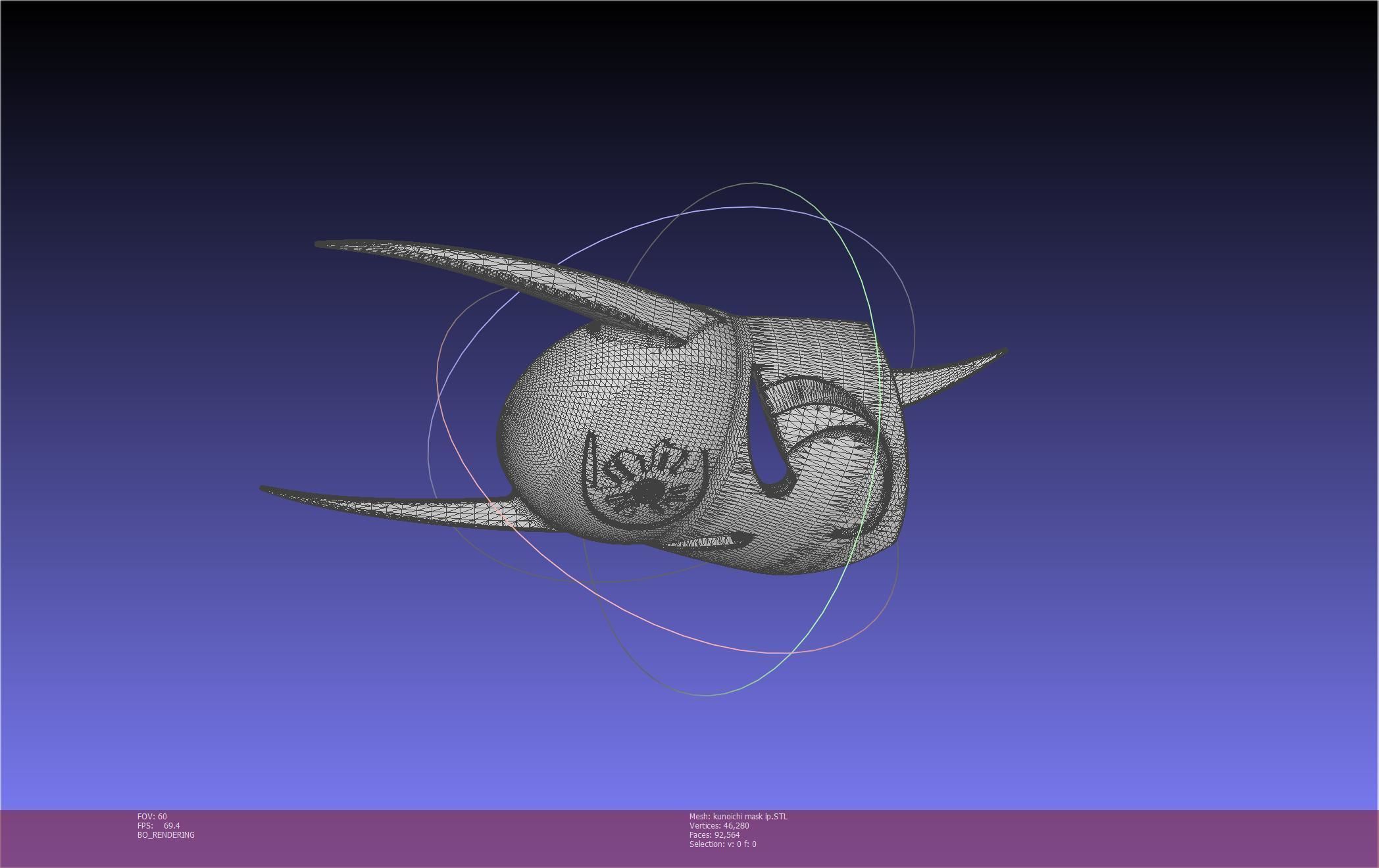 Cypher Team Kunoichi Mask Printable Model 3D print model_9