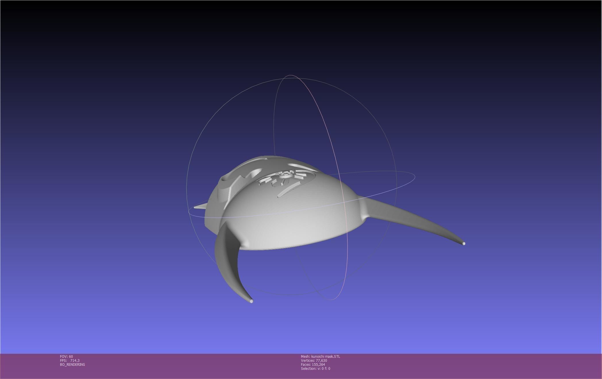 Cypher Team Kunoichi Mask Printable Model 3D print model_84