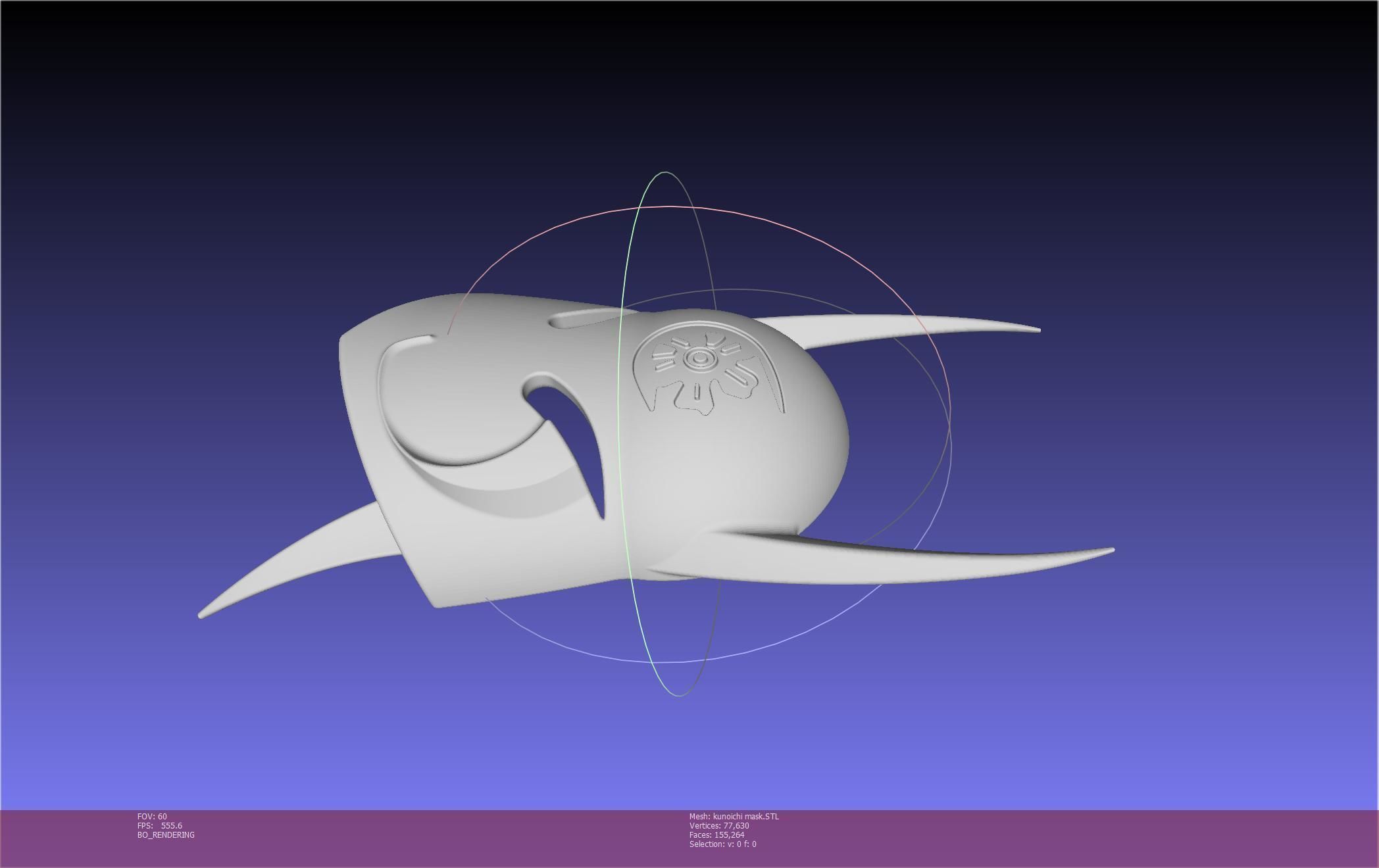 Cypher Team Kunoichi Mask Printable Model 3D print model_86