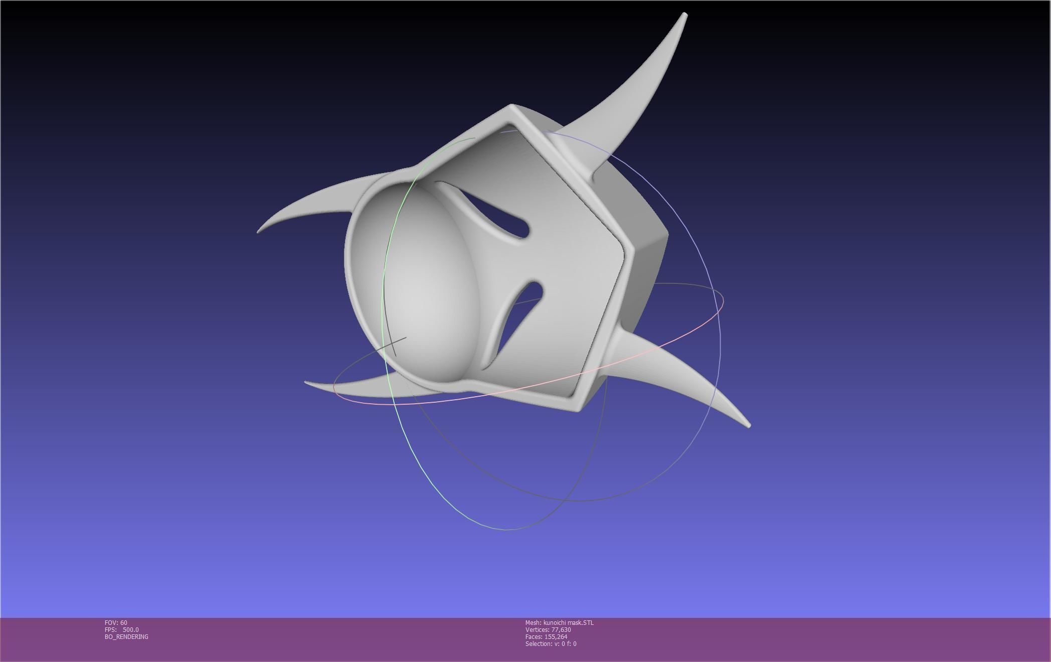 Cypher Team Kunoichi Mask Printable Model 3D print model_111