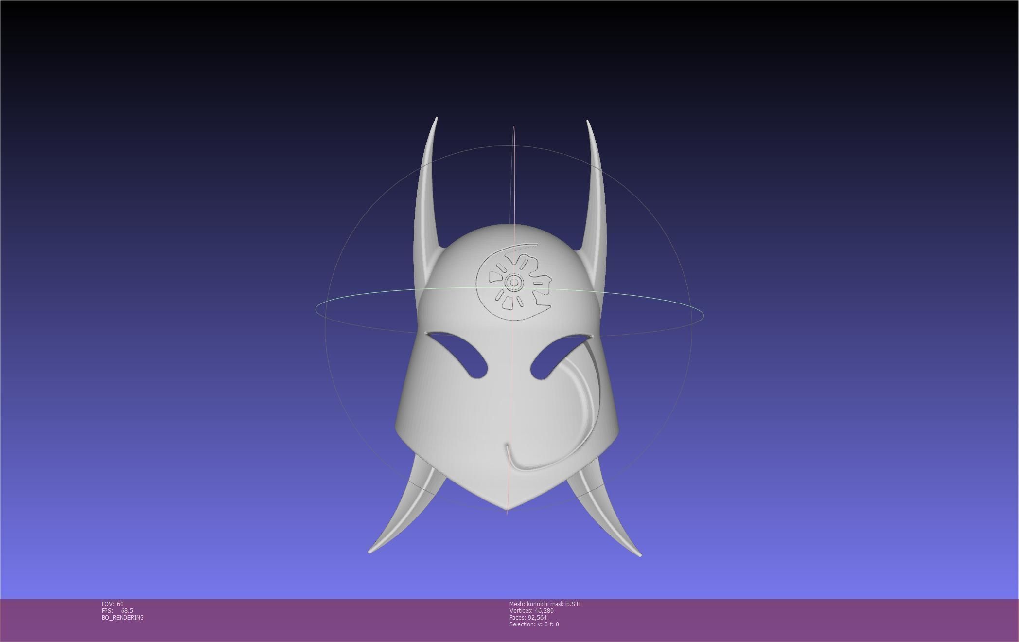 Cypher Team Kunoichi Mask Printable Model 3D print model_3
