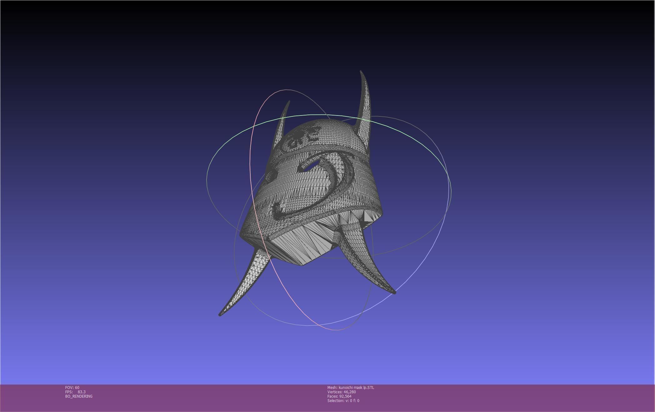 Cypher Team Kunoichi Mask Printable Model 3D print model_6