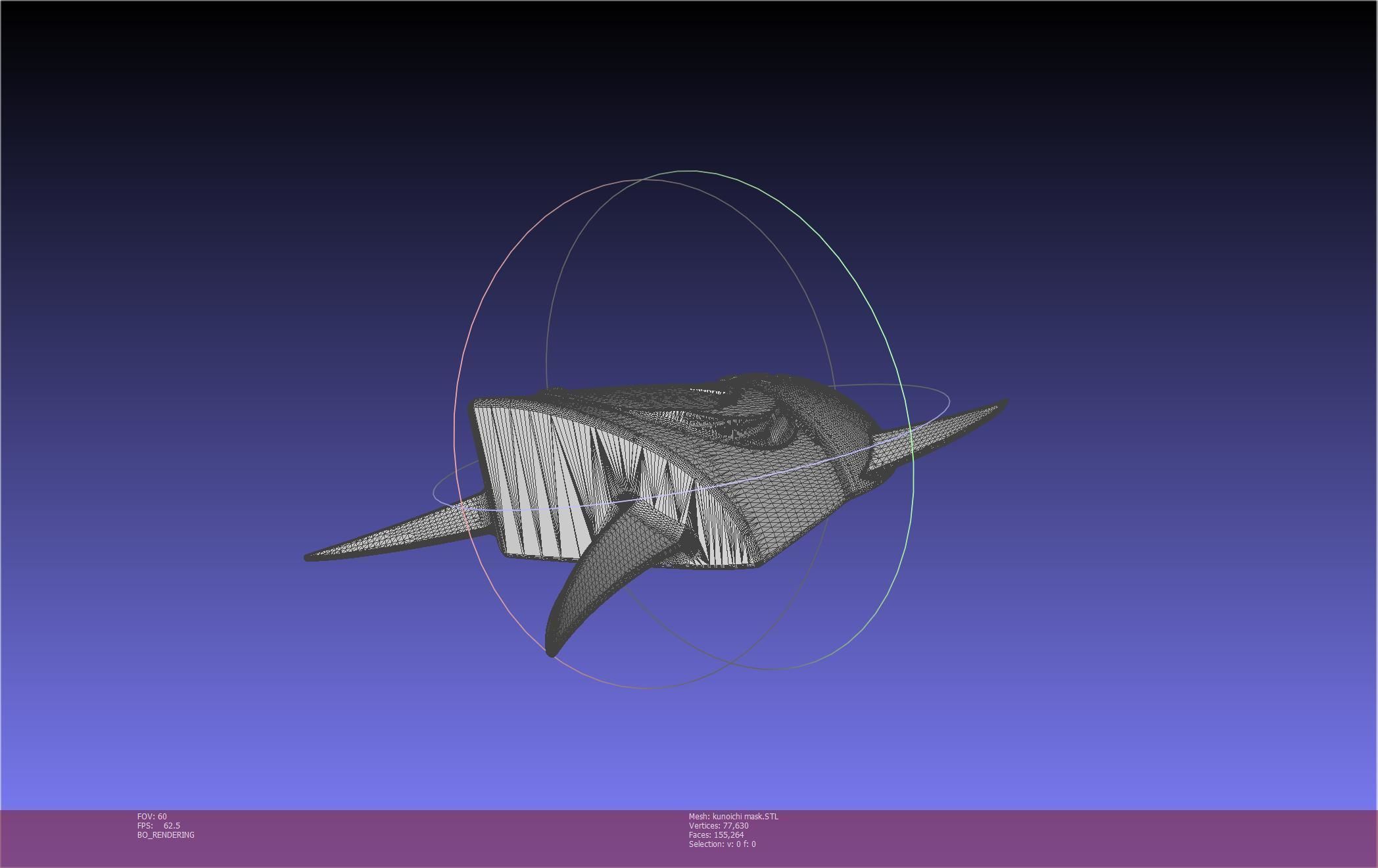 Cypher Team Kunoichi Mask Printable Model 3D print model_29