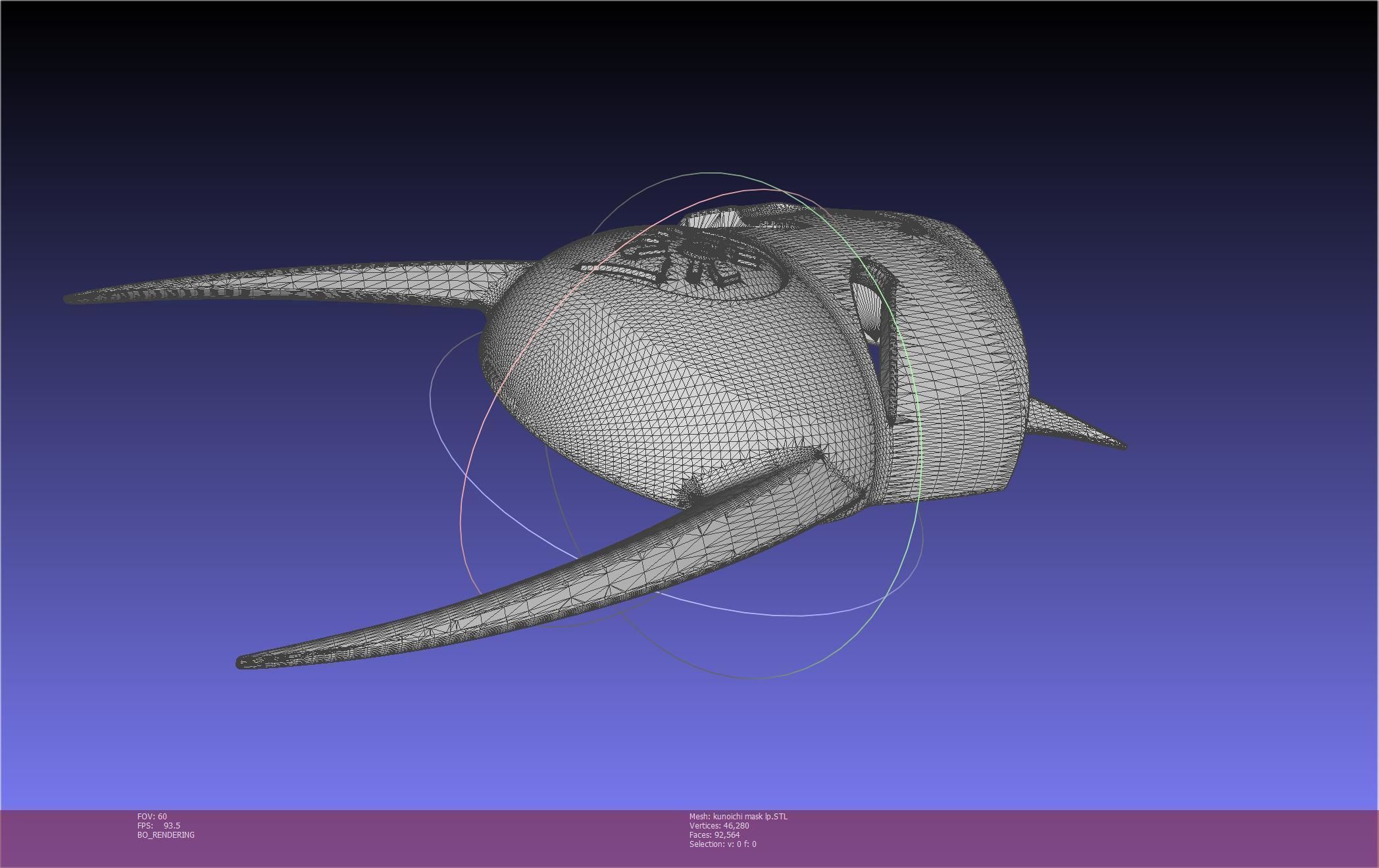 Cypher Team Kunoichi Mask Printable Model 3D print model_18