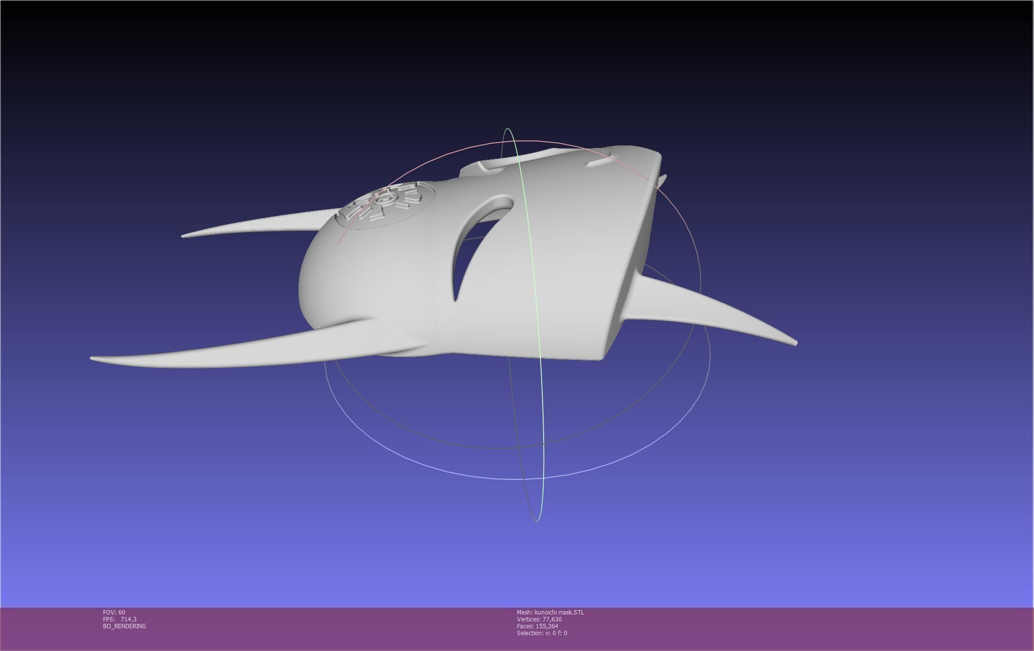 Cypher Team Kunoichi Mask Printable Model 3D print model_127