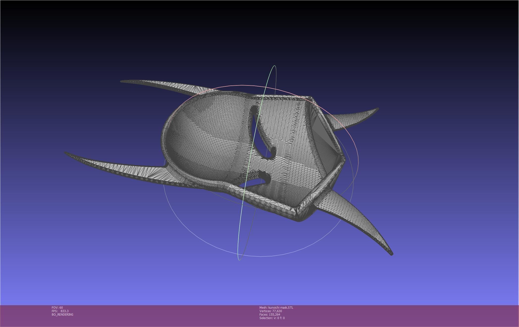 Cypher Team Kunoichi Mask Printable Model 3D print model_52