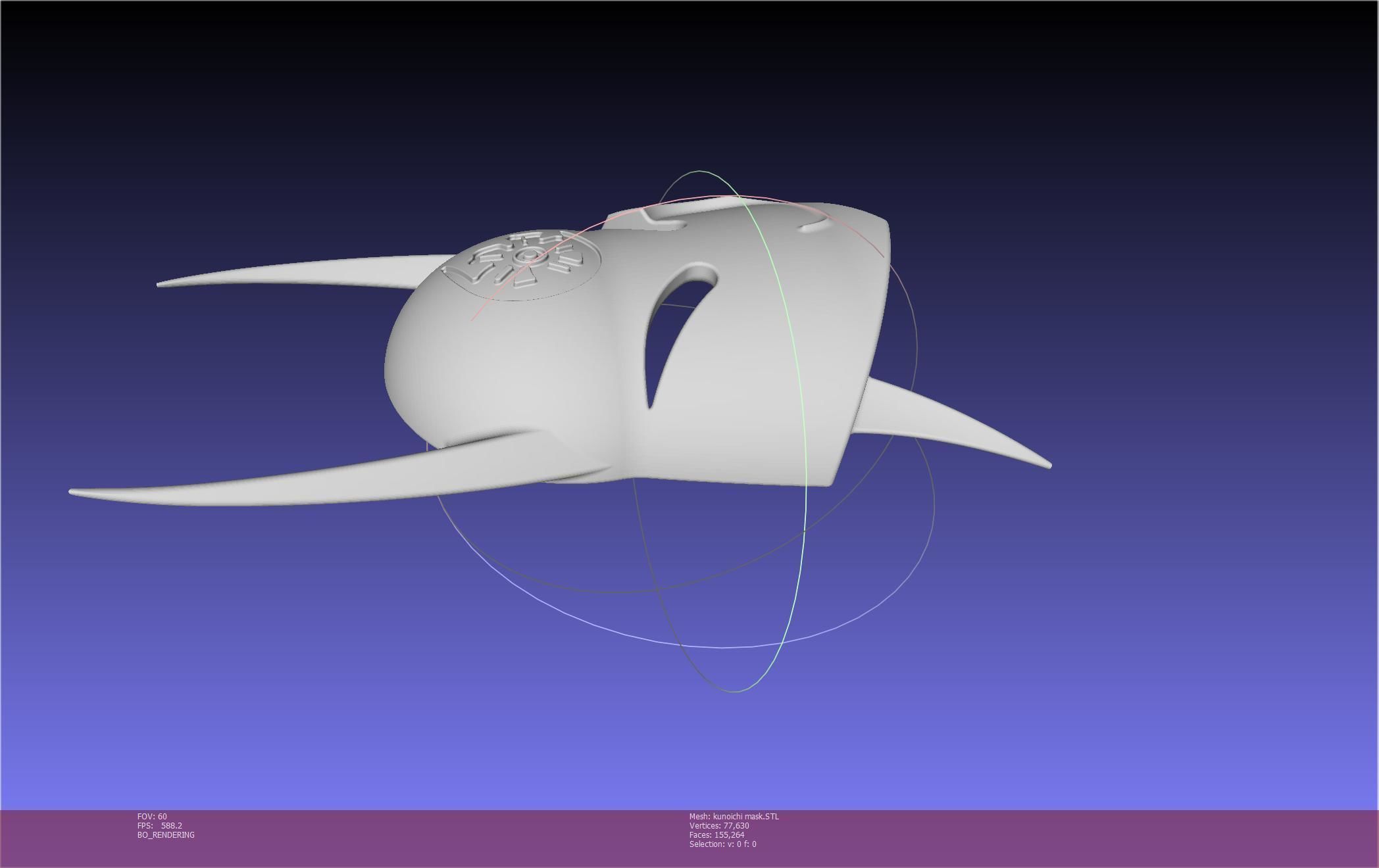 Cypher Team Kunoichi Mask Printable Model 3D print model_133