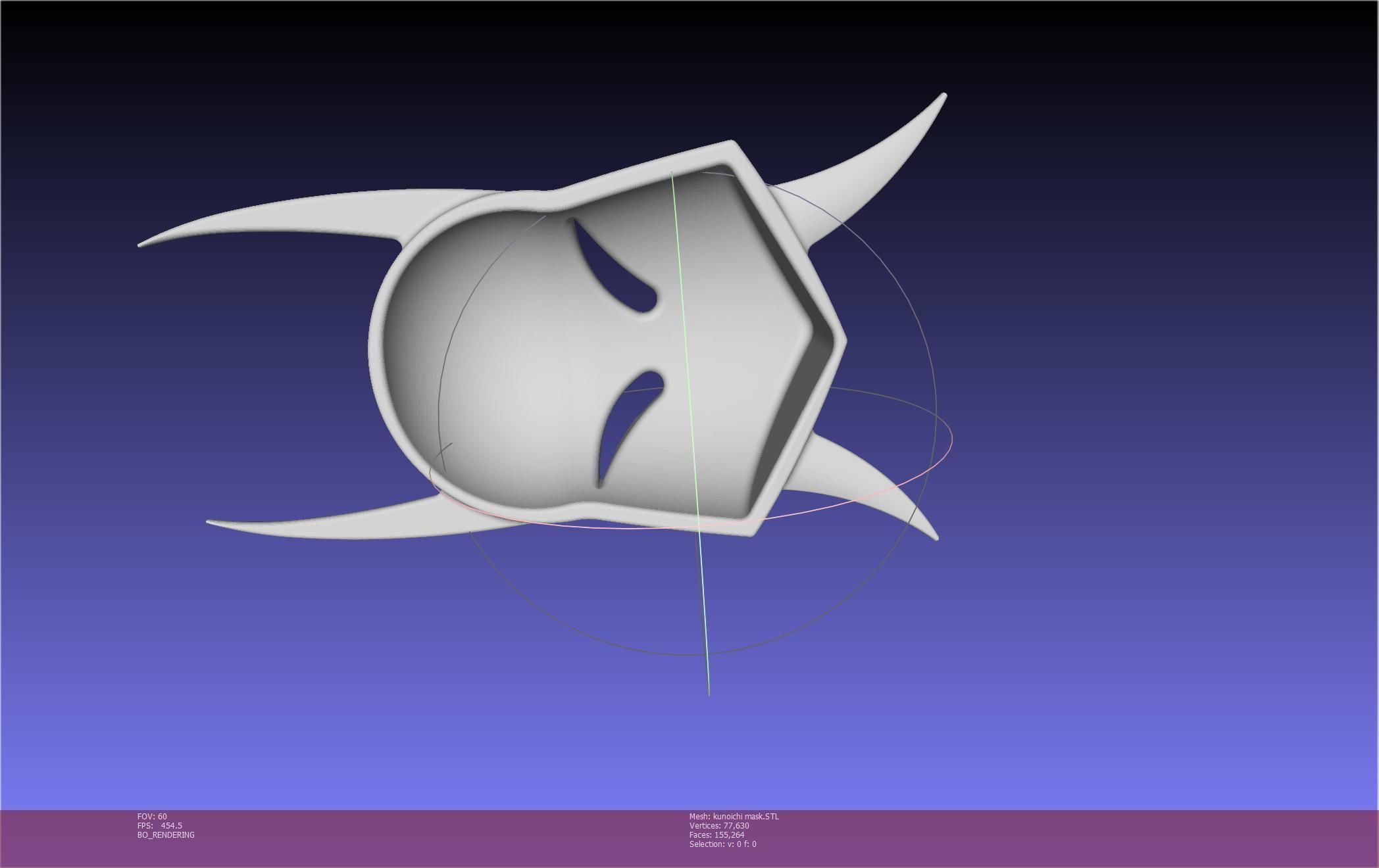 Cypher Team Kunoichi Mask Printable Model 3D print model_103
