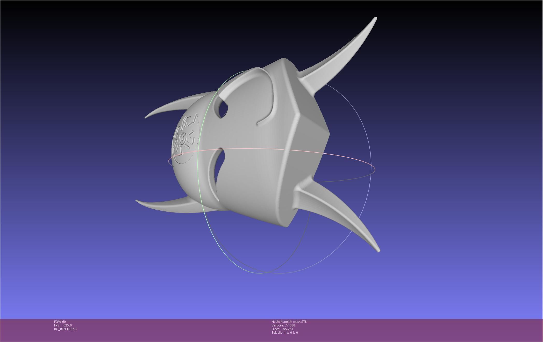 Cypher Team Kunoichi Mask Printable Model 3D print model_130
