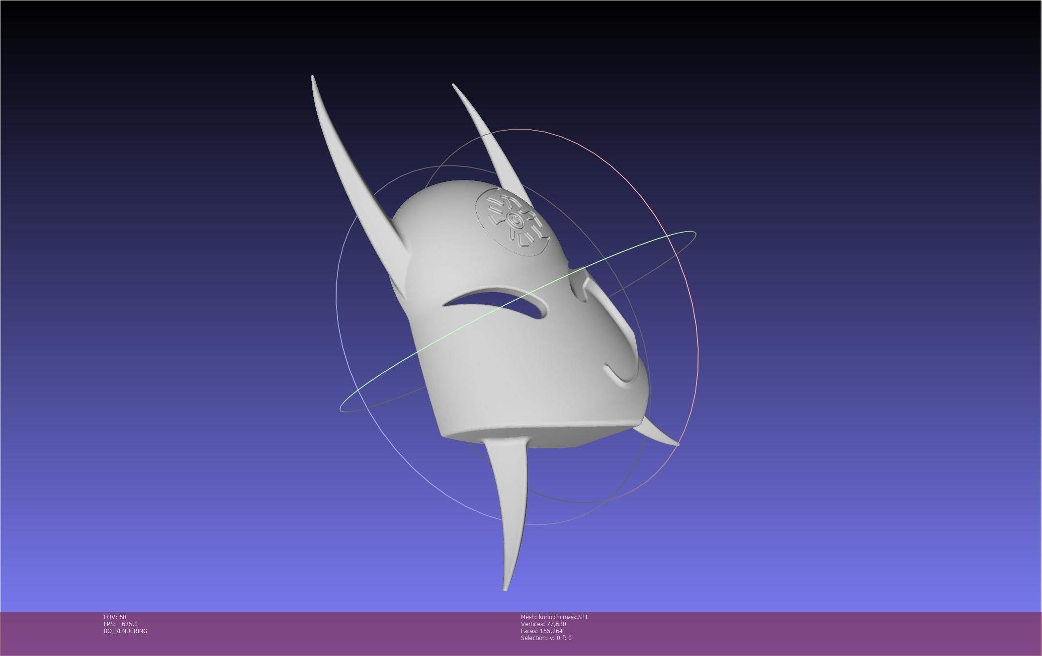 Cypher Team Kunoichi Mask Printable Model 3D print model_143