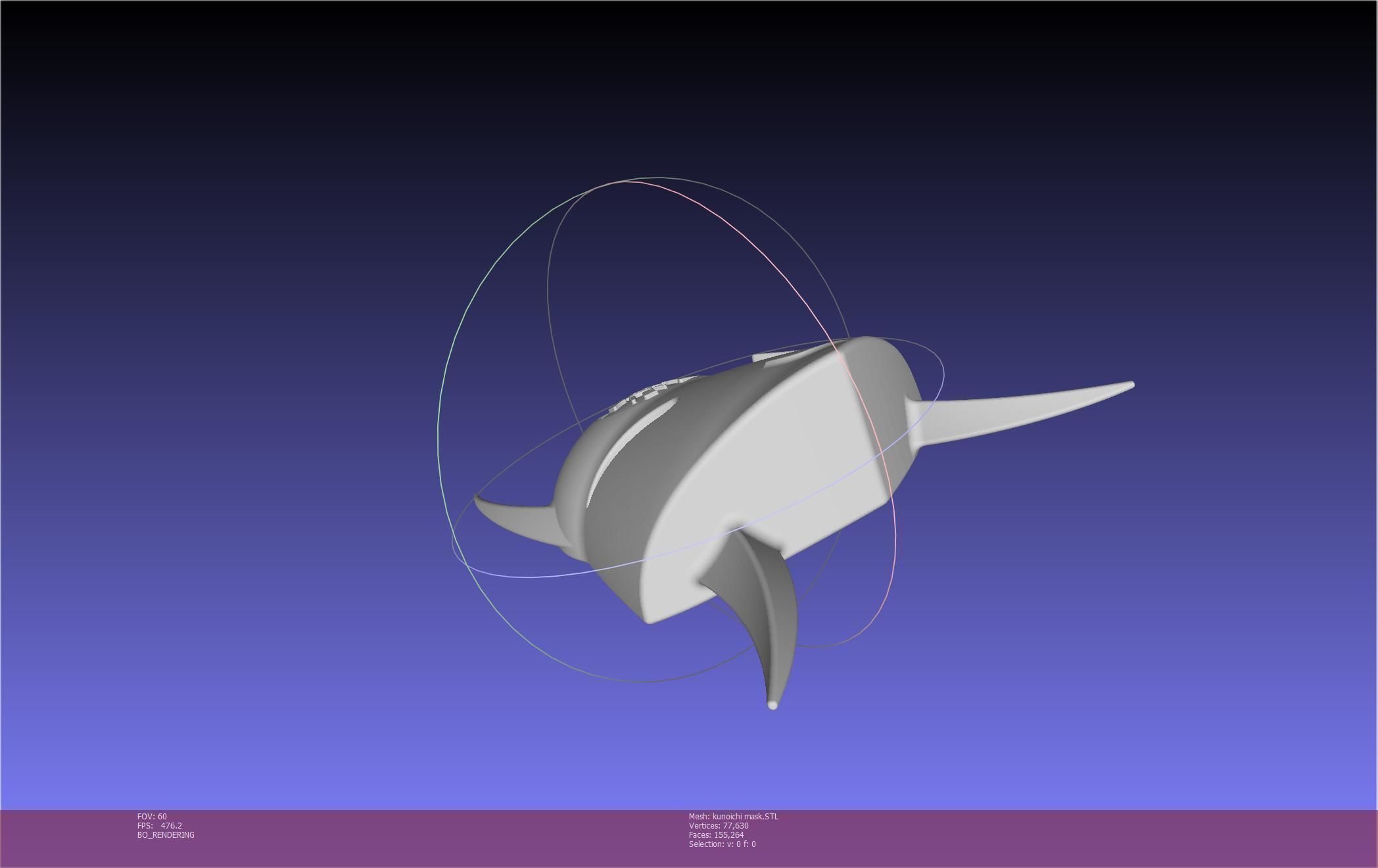 Cypher Team Kunoichi Mask Printable Model 3D print model_73