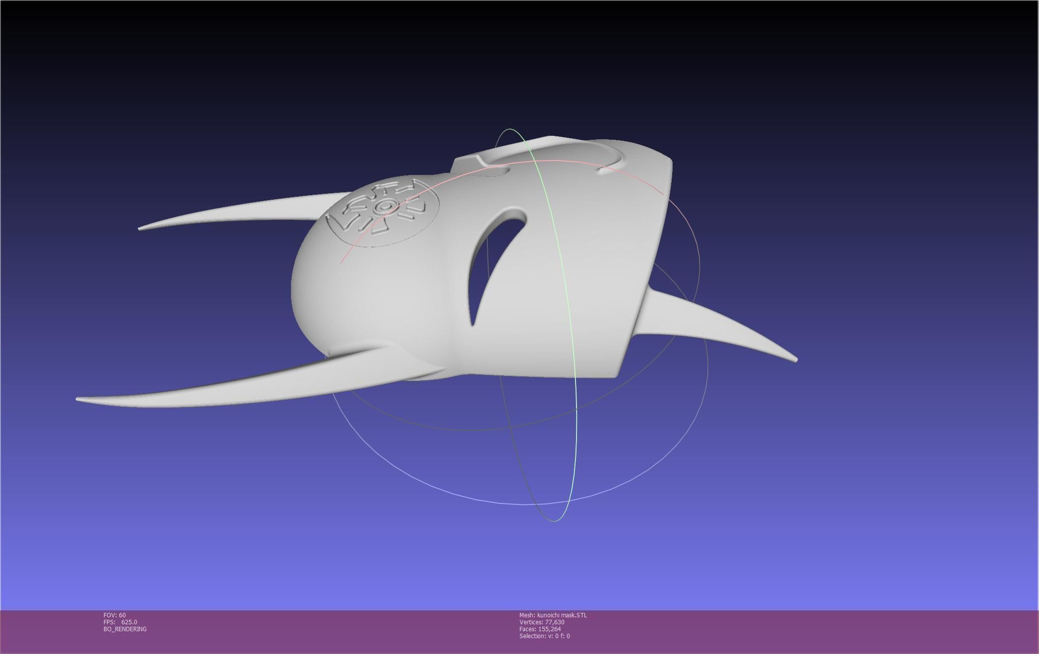 Cypher Team Kunoichi Mask Printable Model 3D print model_125