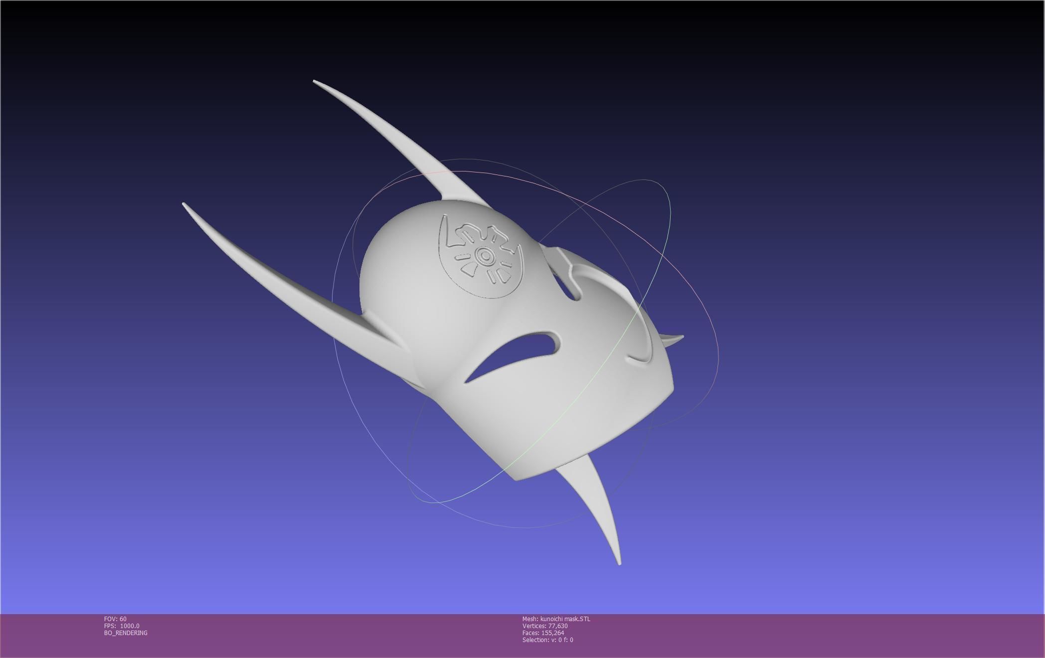 Cypher Team Kunoichi Mask Printable Model 3D print model_147