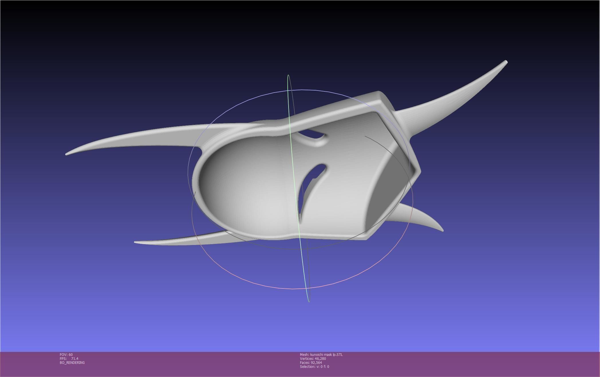 Cypher Team Kunoichi Mask Printable Model 3D print model_22