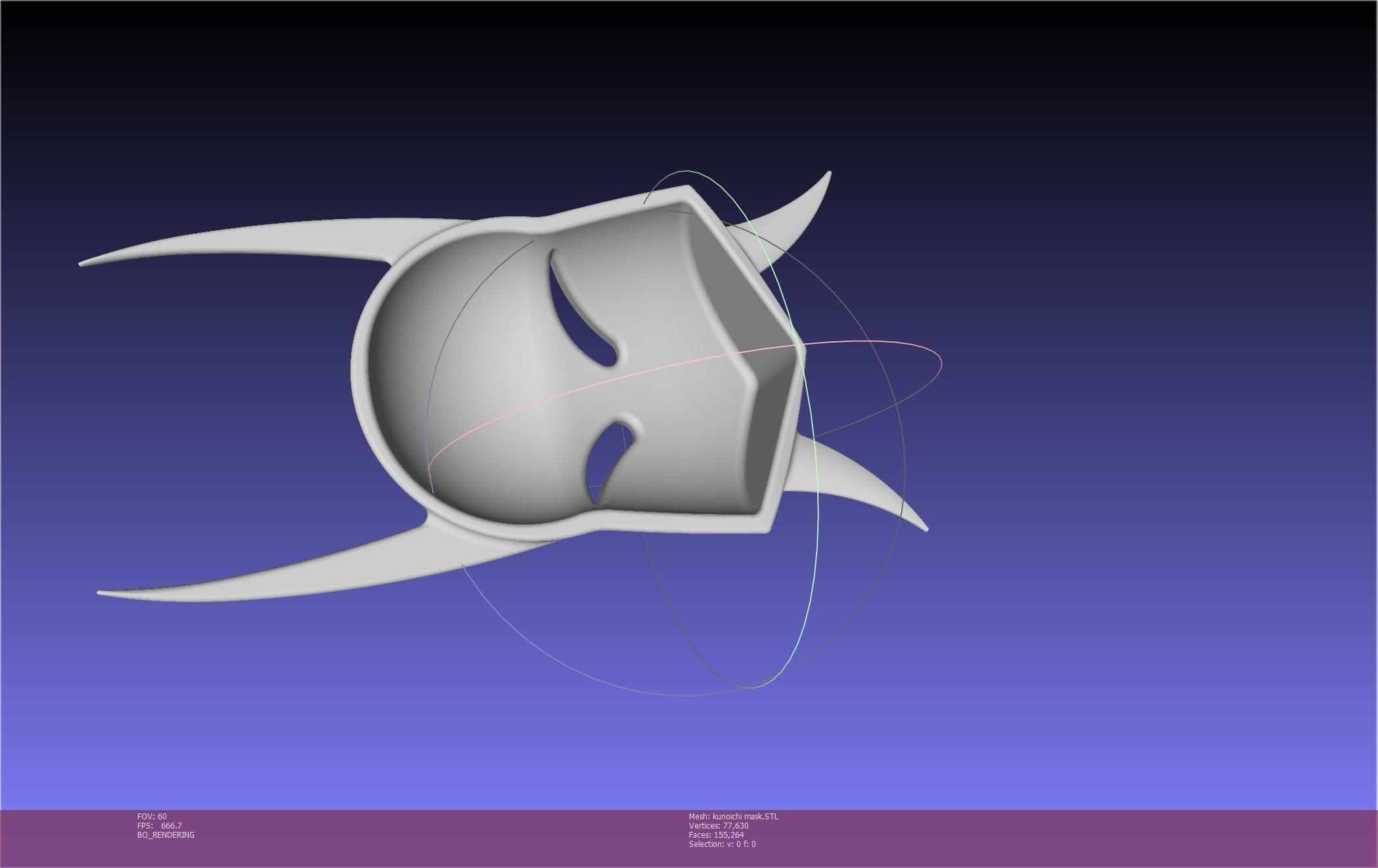 Cypher Team Kunoichi Mask Printable Model 3D print model_107