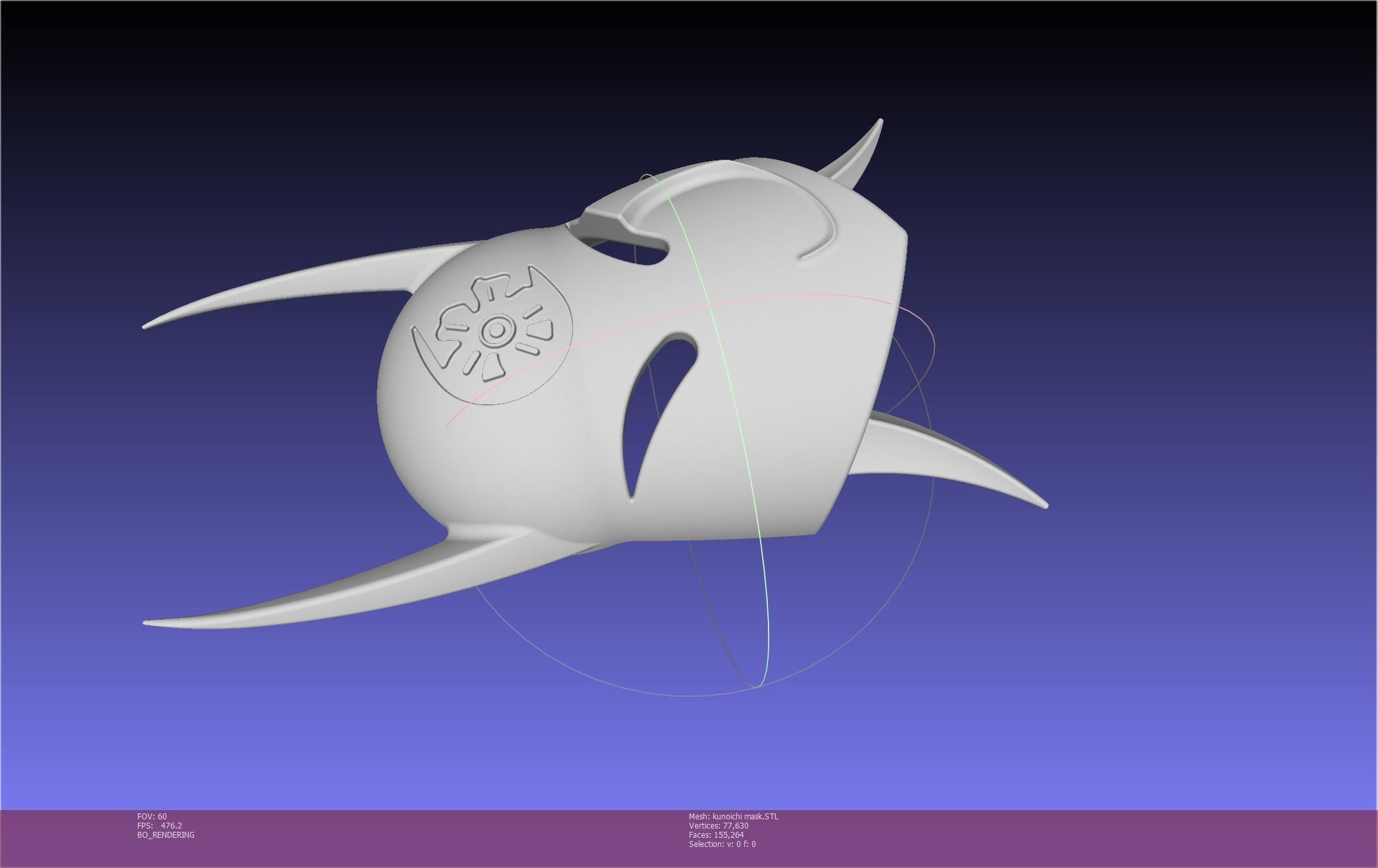 Cypher Team Kunoichi Mask Printable Model 3D print model_124