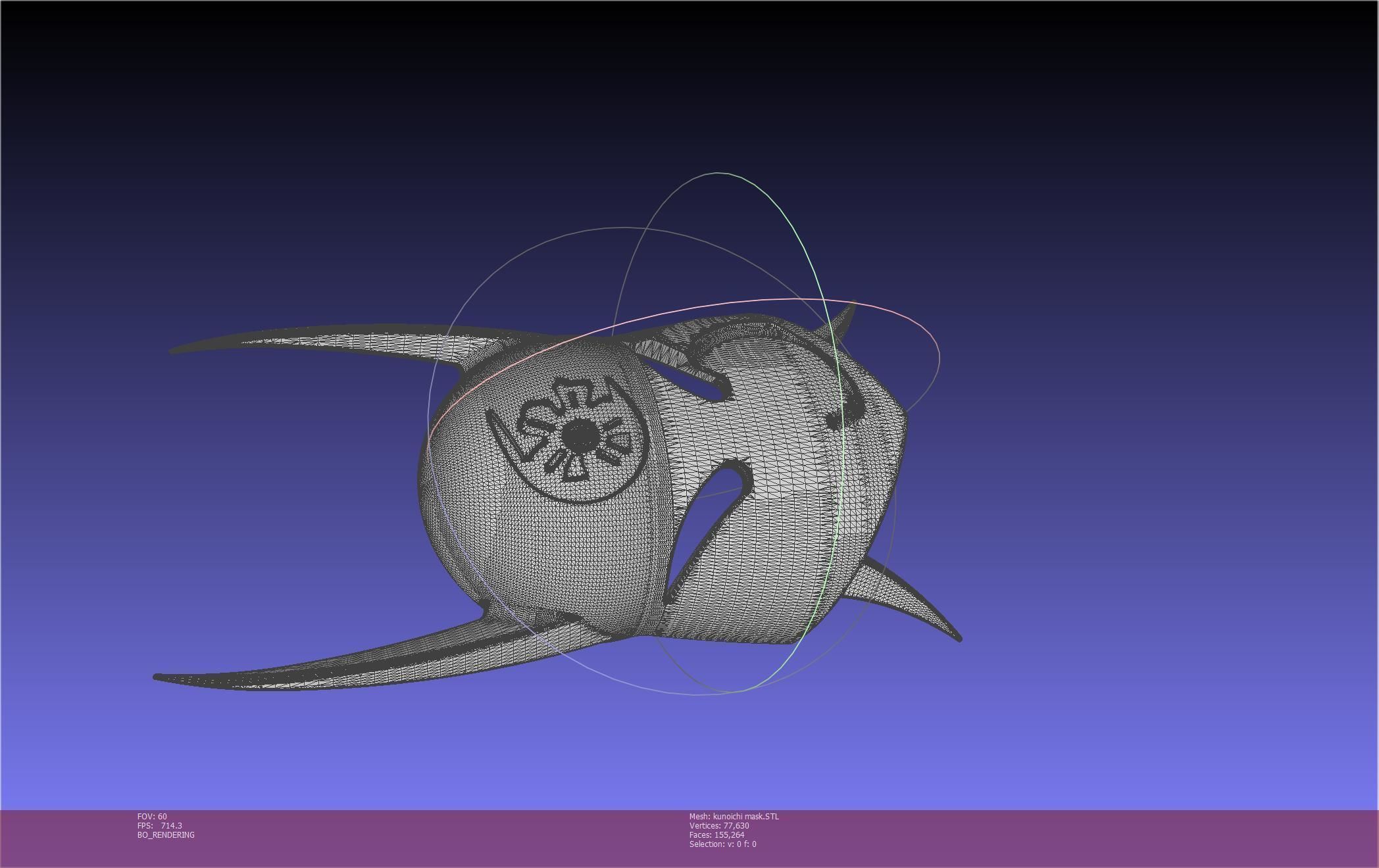 Cypher Team Kunoichi Mask Printable Model 3D print model_57