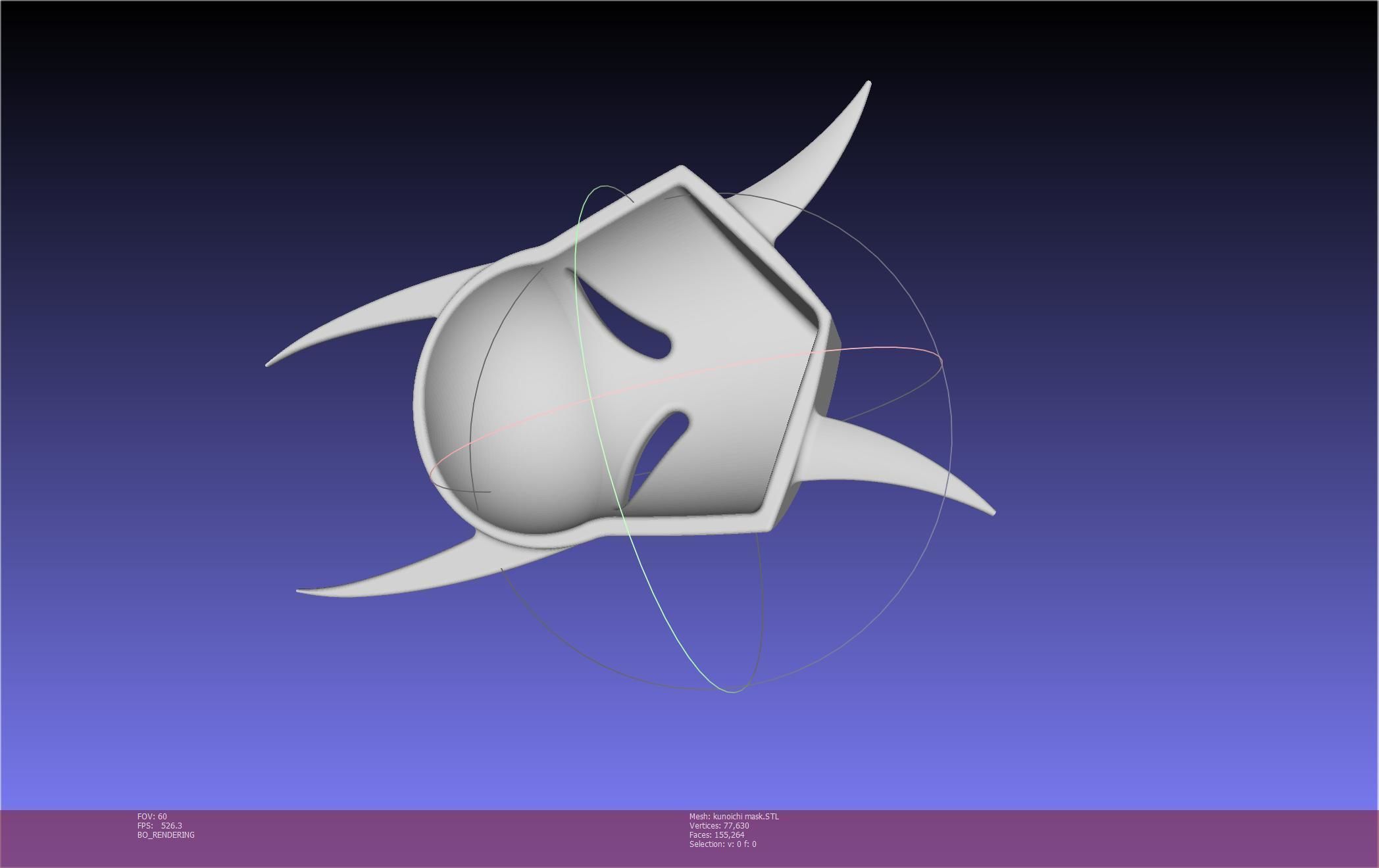 Cypher Team Kunoichi Mask Printable Model 3D print model_109