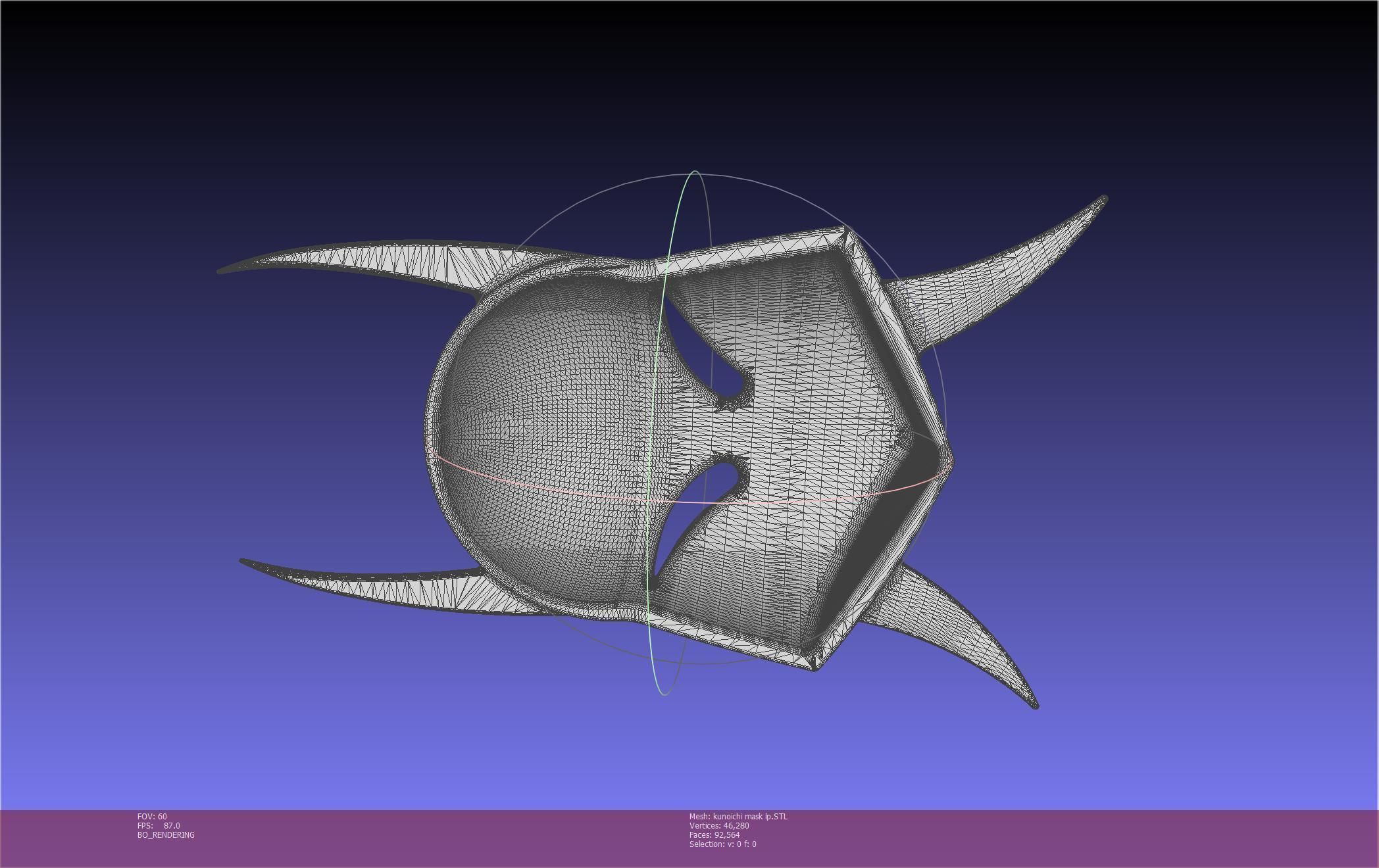 Cypher Team Kunoichi Mask Printable Model 3D print model_14