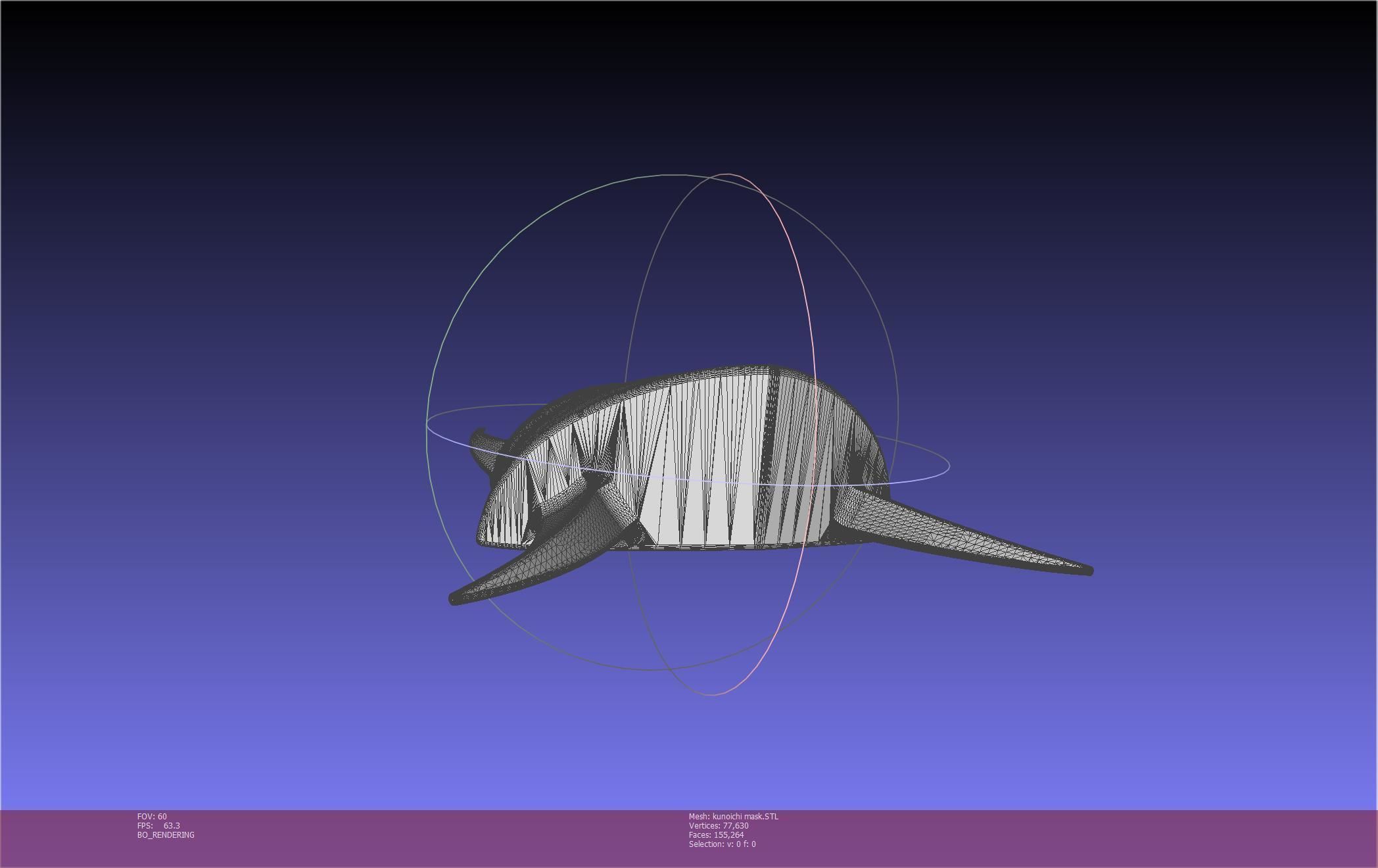 Cypher Team Kunoichi Mask Printable Model 3D print model_30