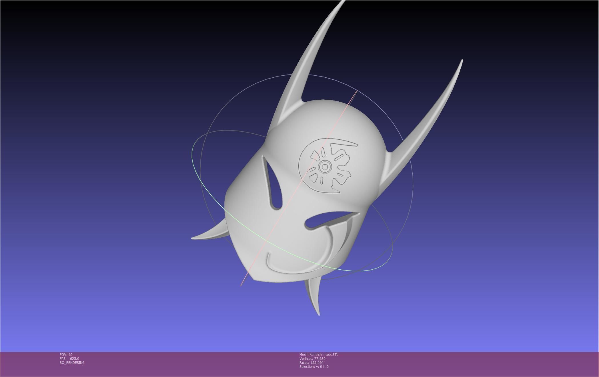 Cypher Team Kunoichi Mask Printable Model 3D print model_141