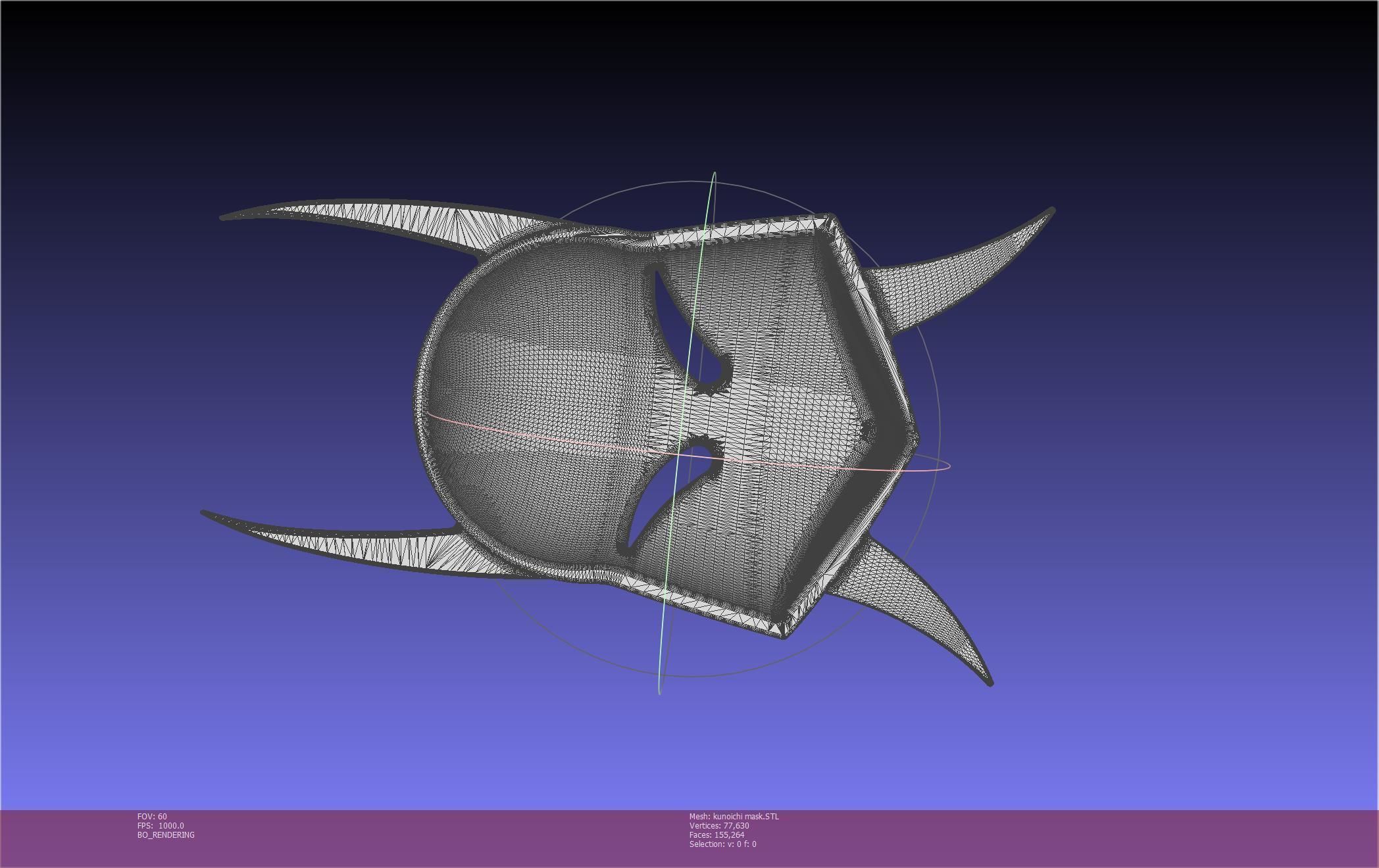 Cypher Team Kunoichi Mask Printable Model 3D print model_54