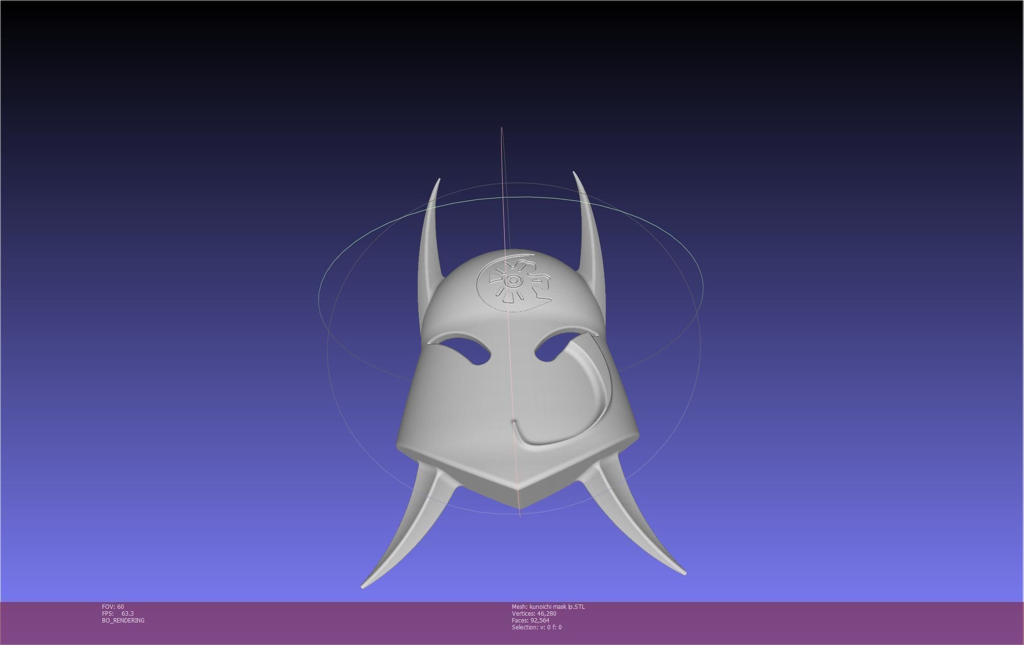 Cypher Team Kunoichi Mask Printable Model 3D print model_4